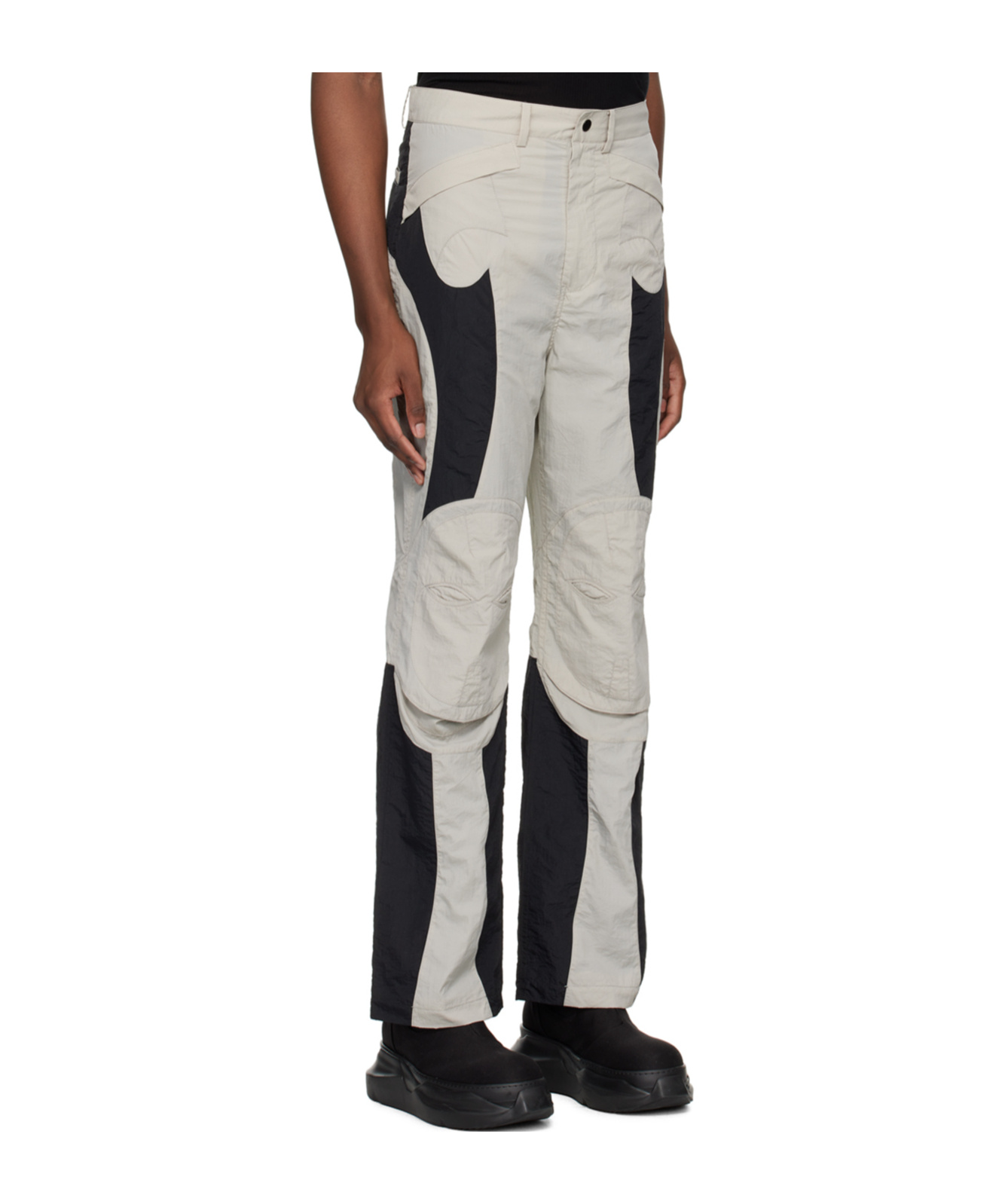 Kusikohc Gray Rider Trousers In Black
