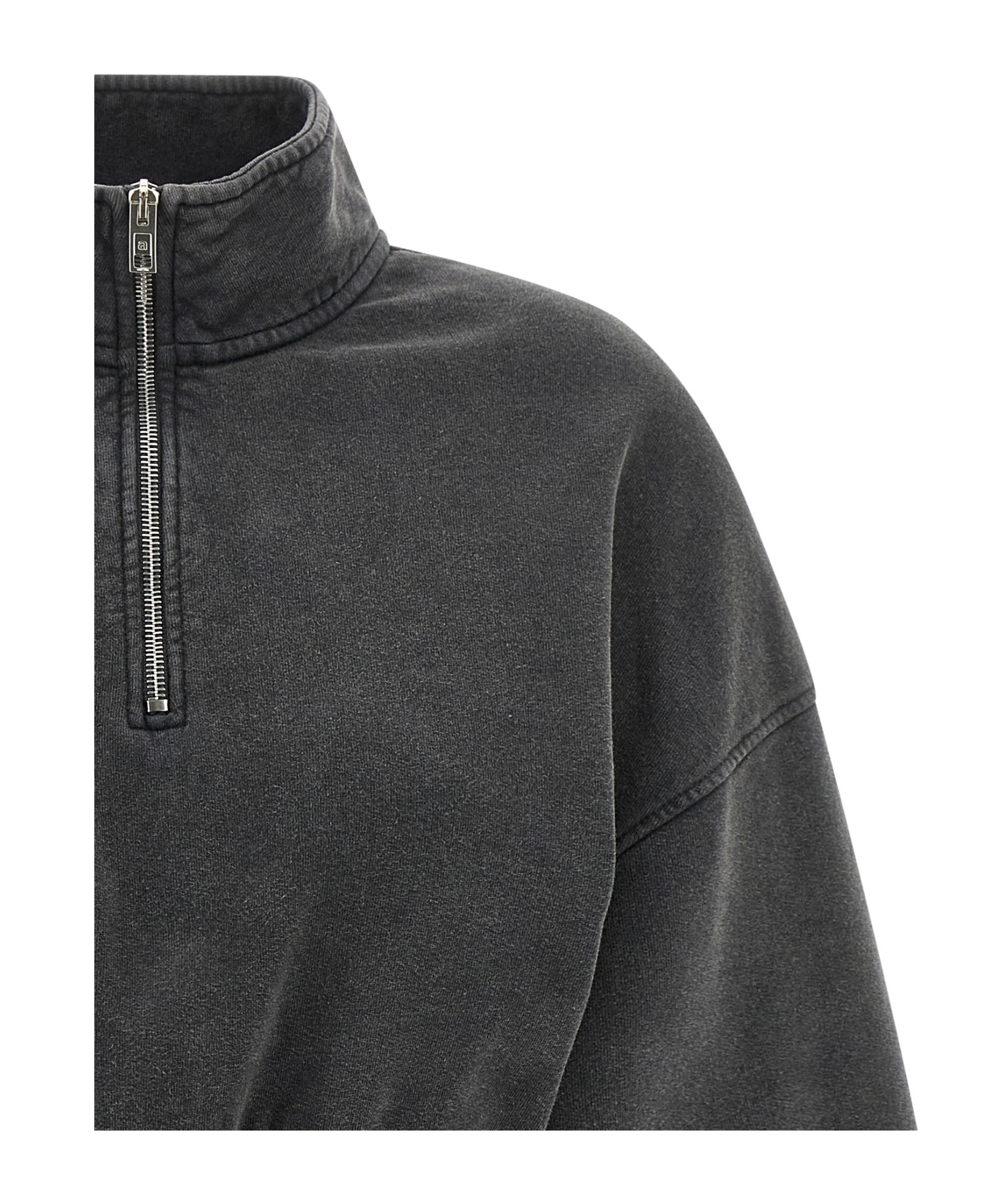 Alexander Wang T T By Alexander Wang Charcoal Cotton Sweatshirt In Gray