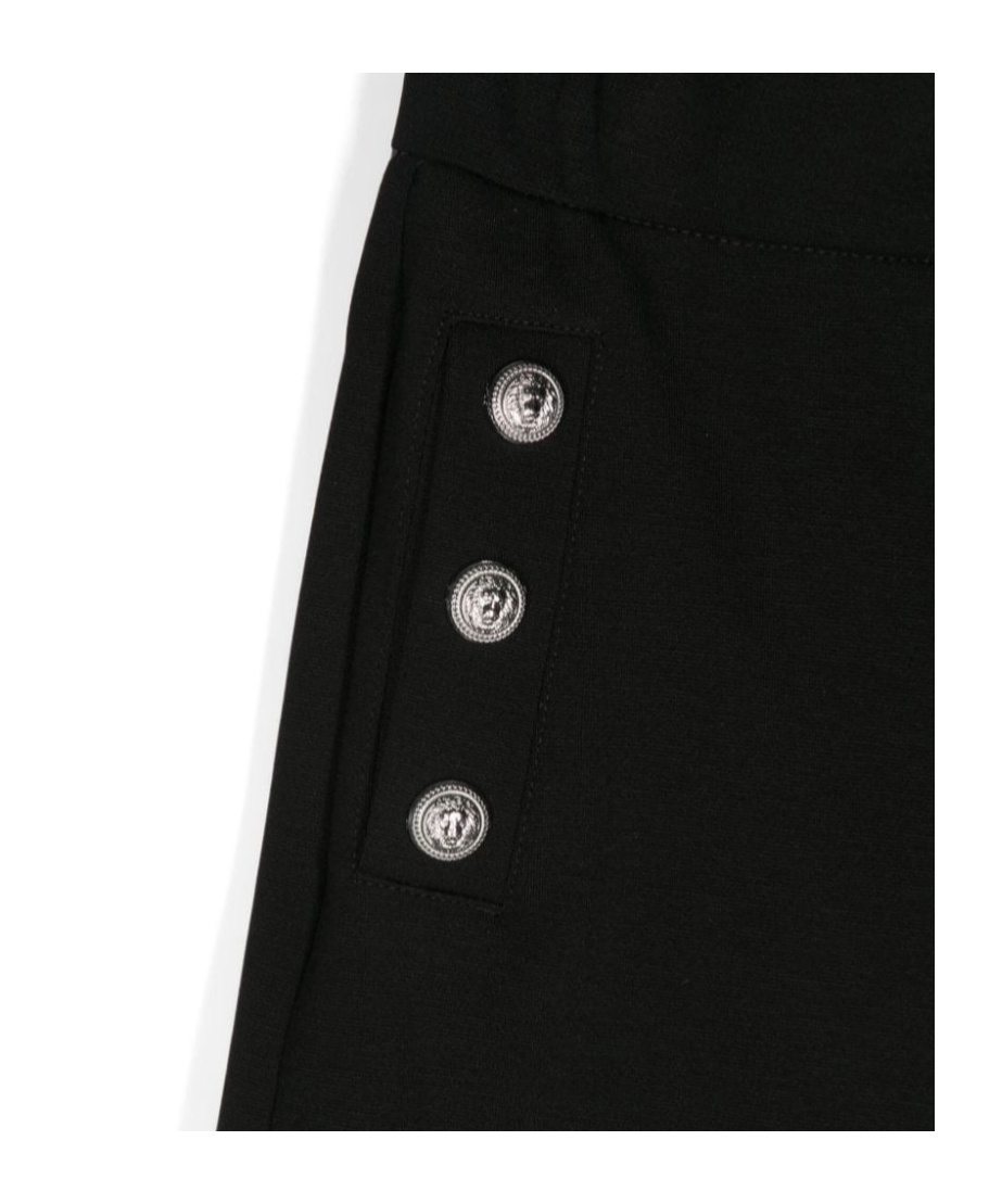 Balmain Coin-engraved Buttons Shorts In Black