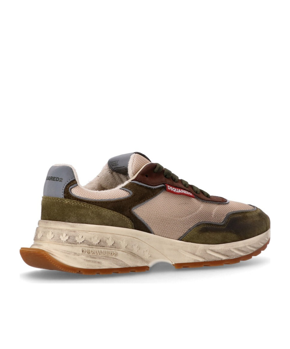 Dsquared2 Laced Sneakers In Nude