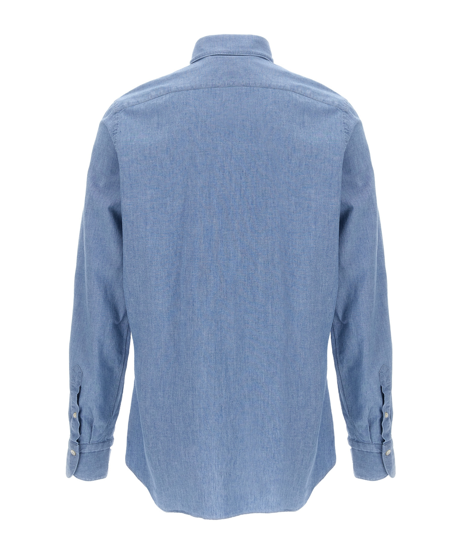 FINAMORE 1925 NAPOLI LONG-SLEEVED DENIM SHIRT 