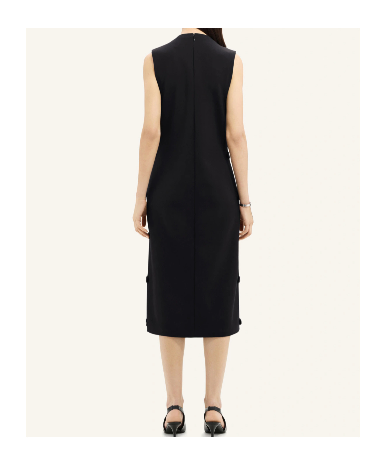 Courrèges Multi-strap Midi Dress In Black