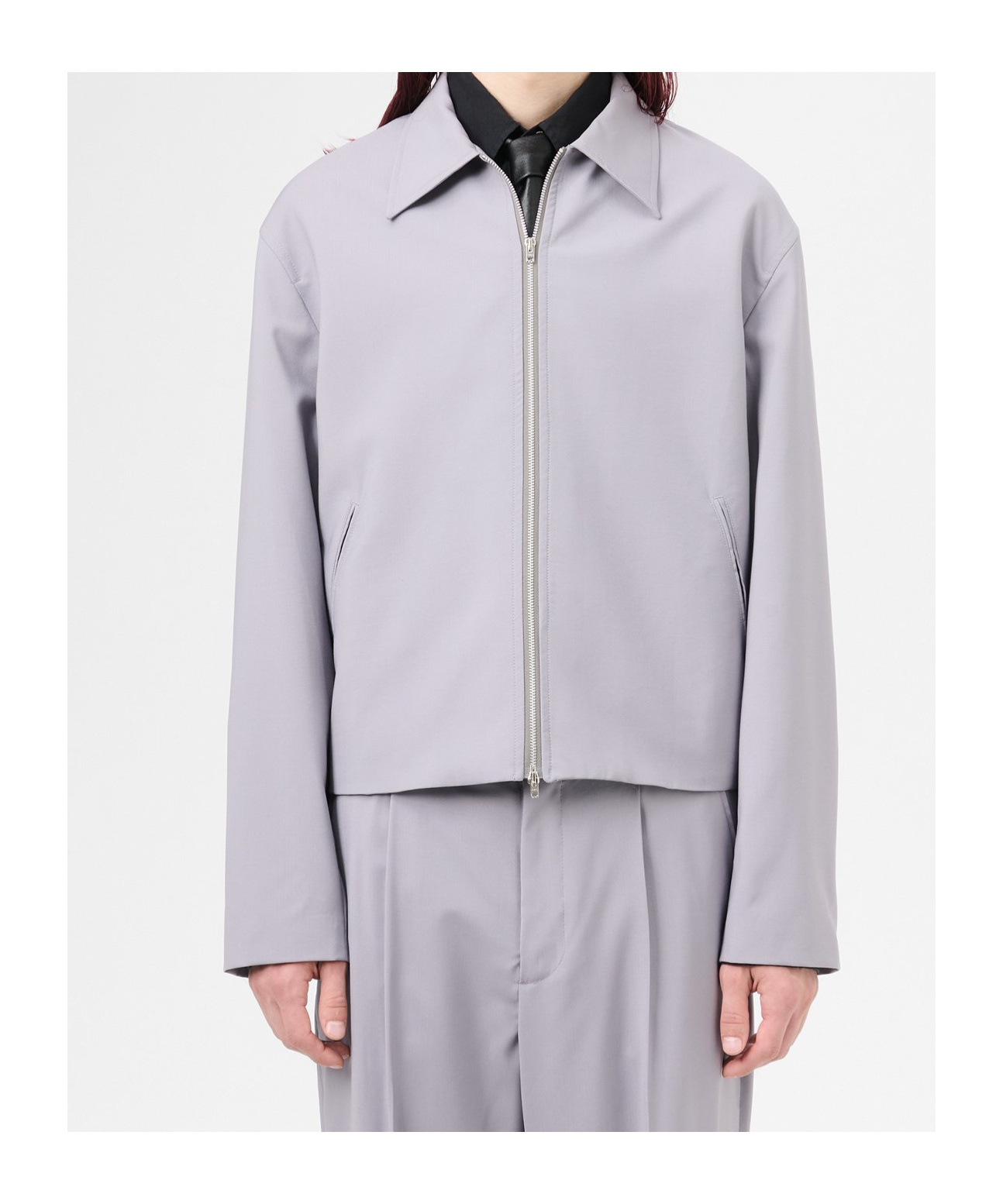 Our Legacy Purple Mini Jacket In Gray