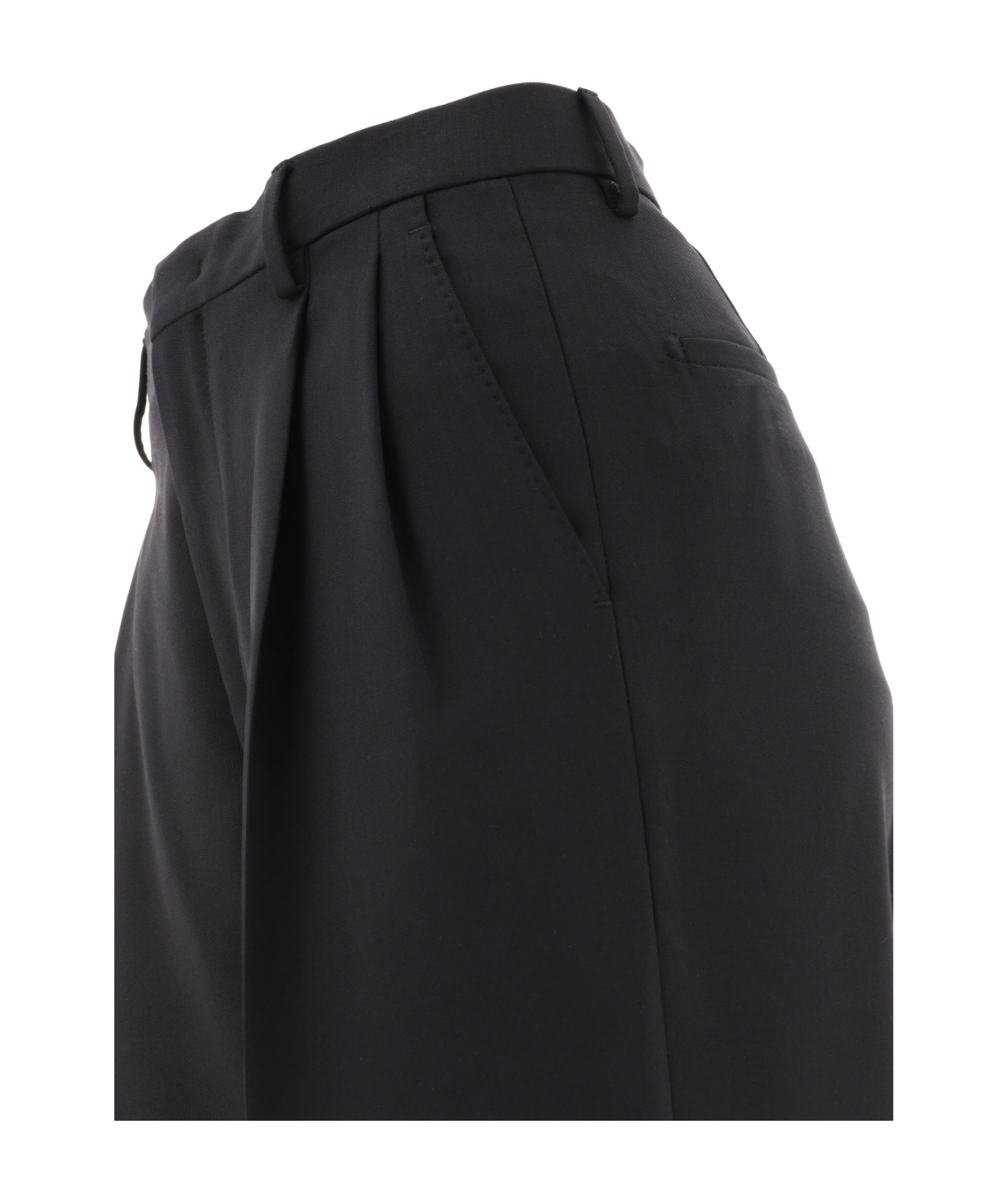 Tagliatore Darted Straight-leg Trousers In Black