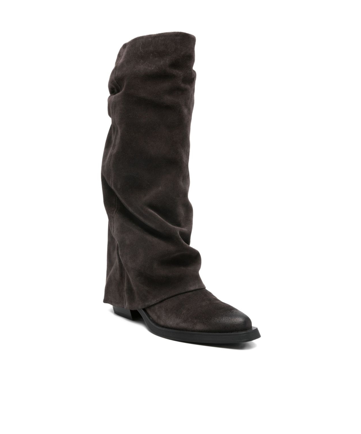 Ash Pointed-toe Boots In Black