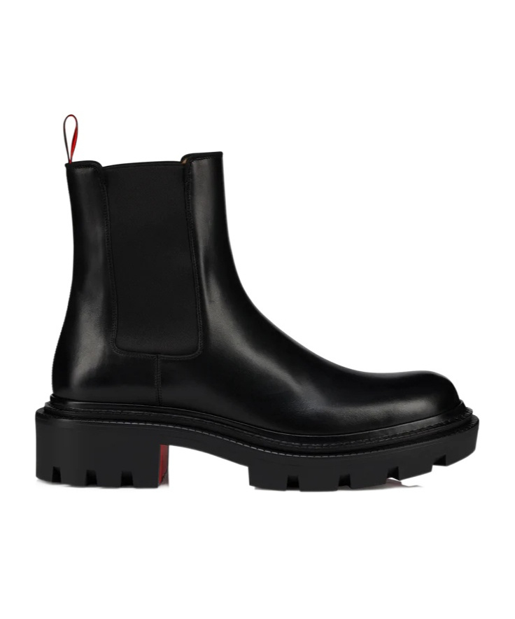 Christian Louboutin Devon College Ankle Boots In Black