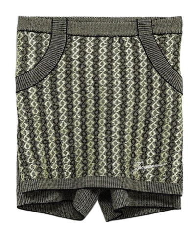 Jacquemus La Jupe Culotte Marino Jacquard-knit Shorts In Multi-black