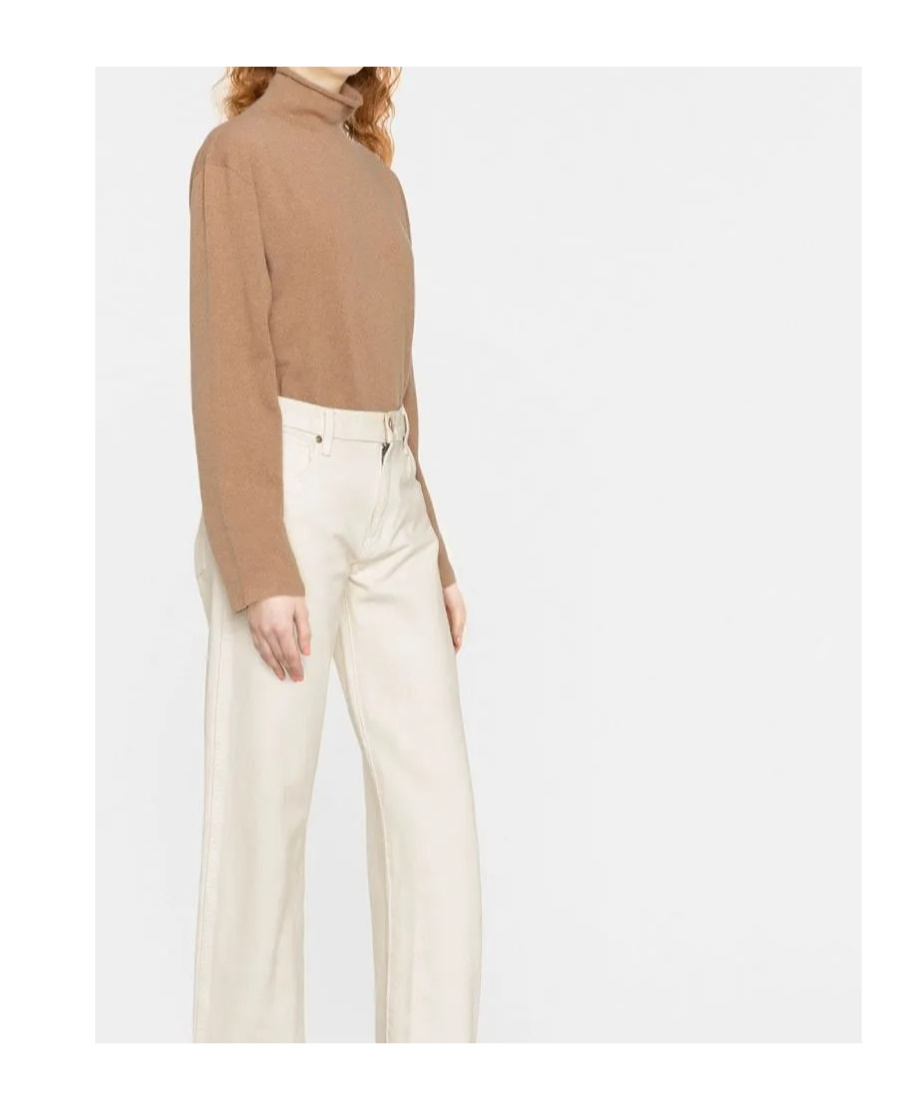Jil Sander Long-sleeved Sweater In Brown