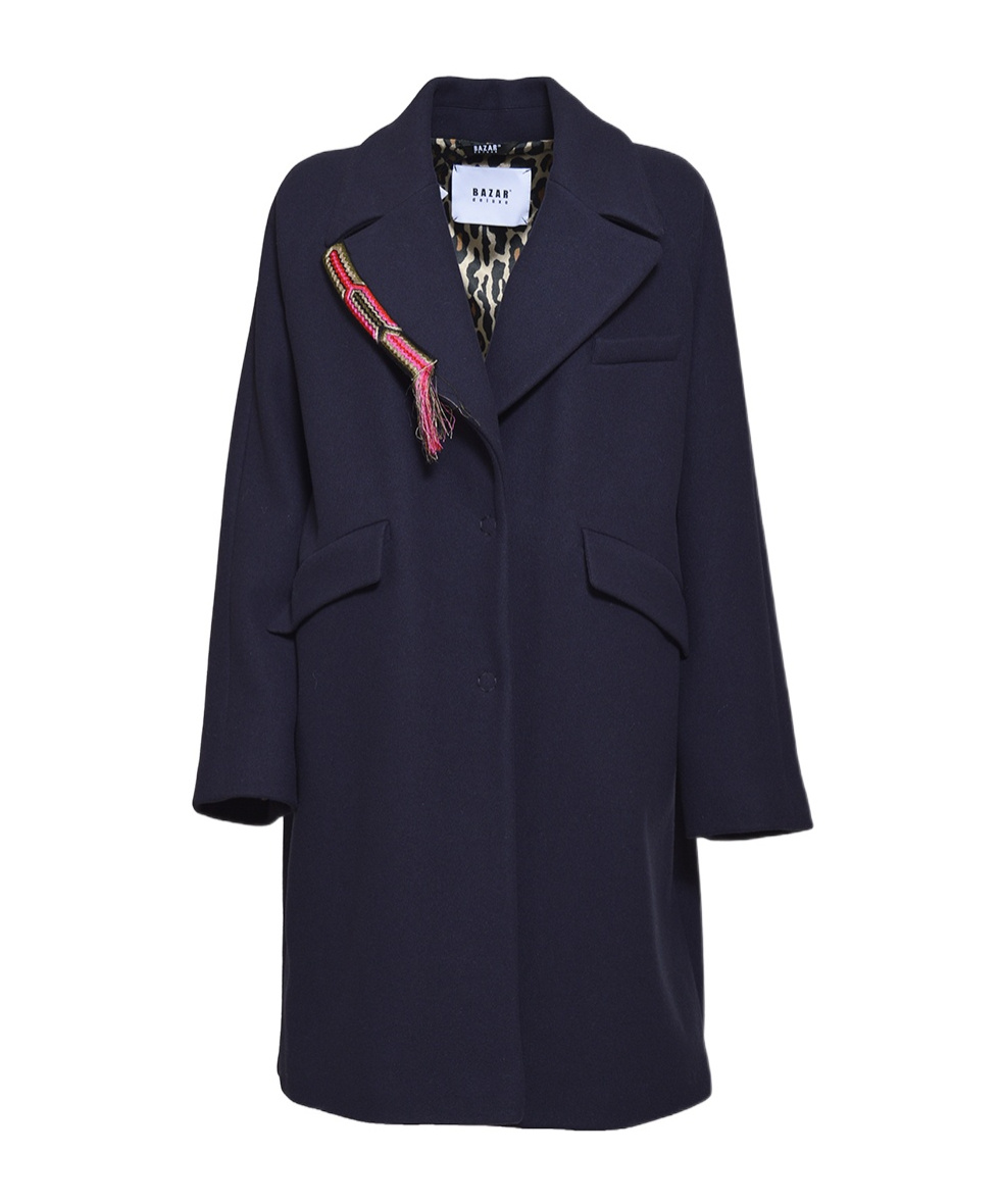 Shop Bazar Deluxe Collared Single-breasted Coat
