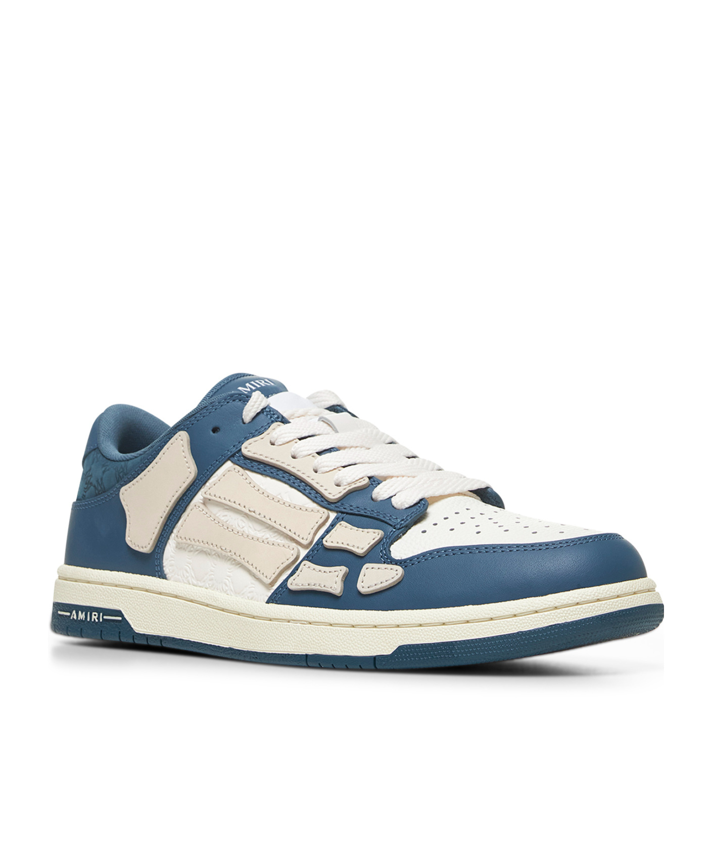 Shop Amiri Ma Quad Skel Sneakers In Blue