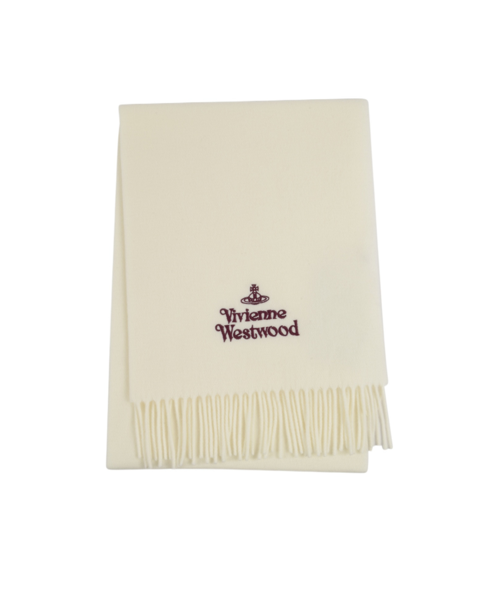 Vivienne Westwood Fringed Scarf In Brown