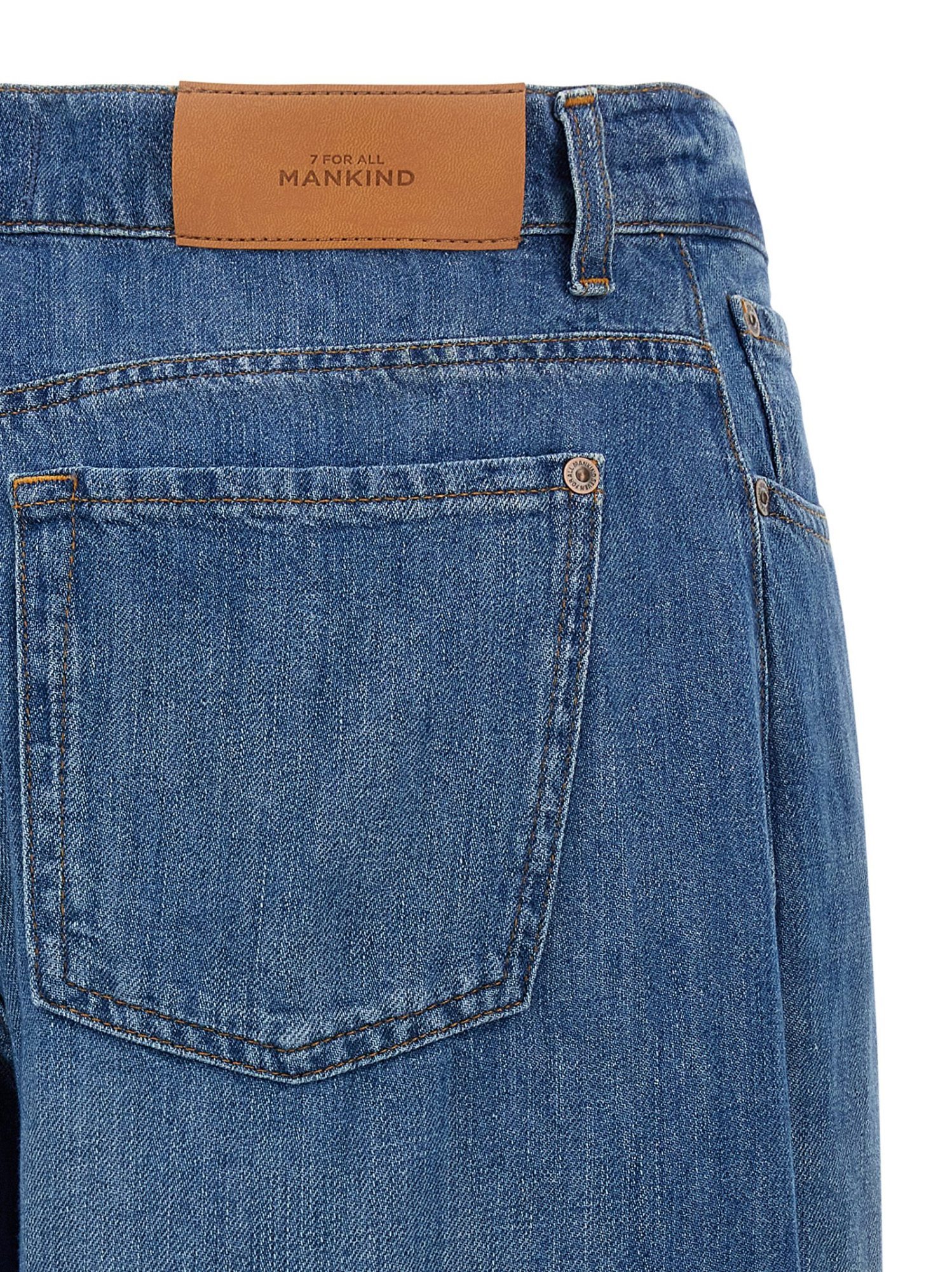 7 For All Mankind Willow Wide-leg Jeans In Blue