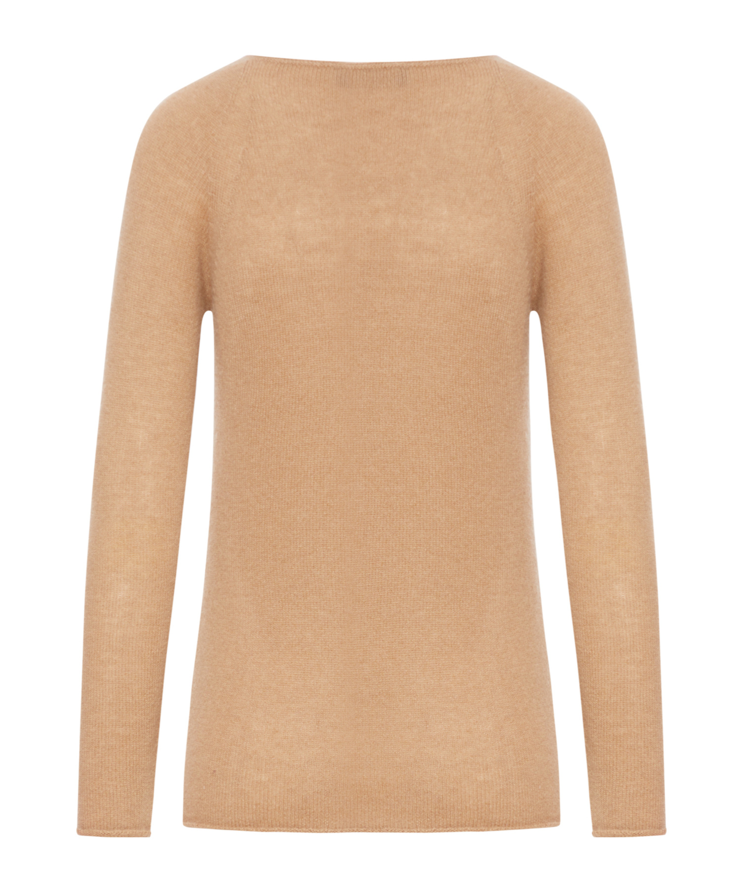 Roberto Collina Crew Neck Long Sleeve Sweater In Brown