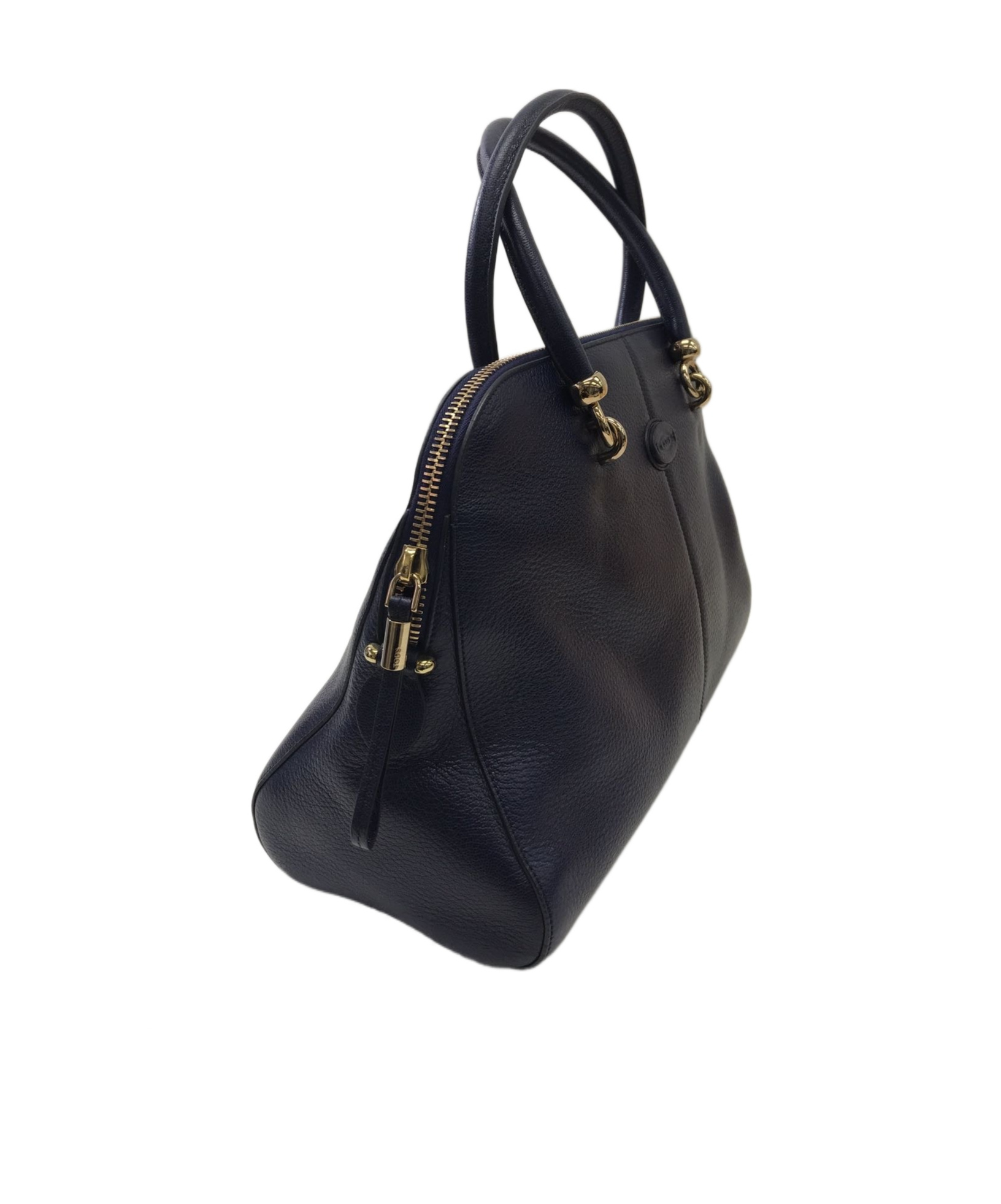 Tod's Zippered Shoulder Bag In Black