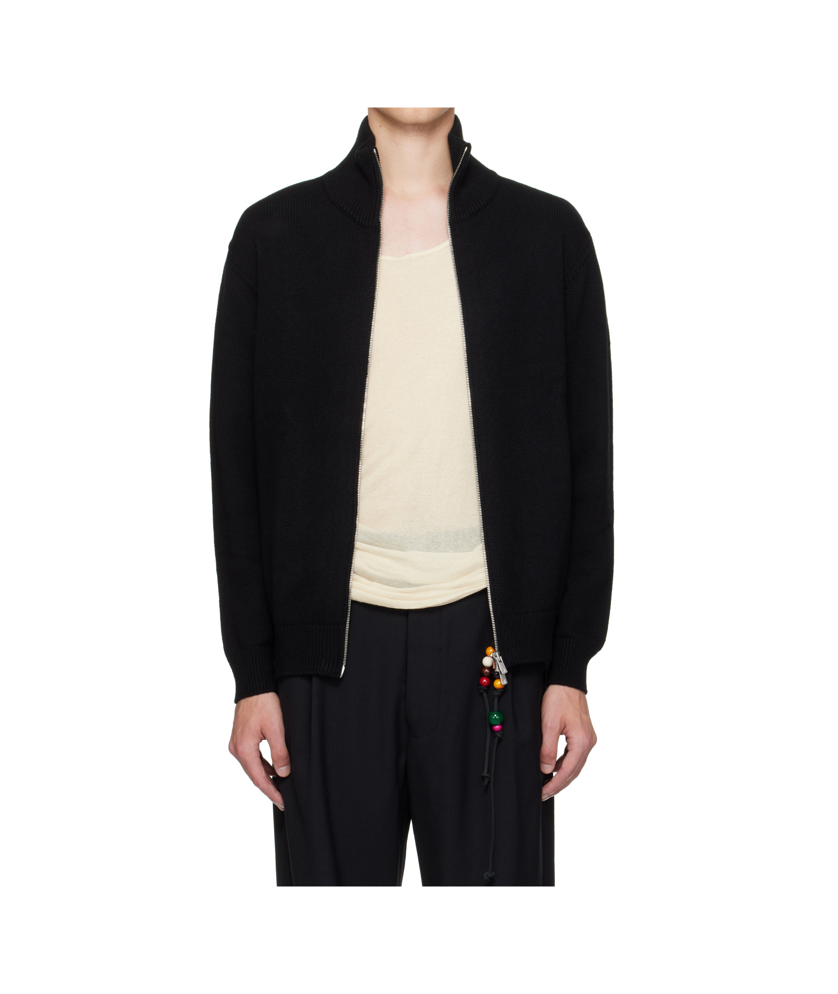 Song For The Mute Printed Casual Jacket In Black