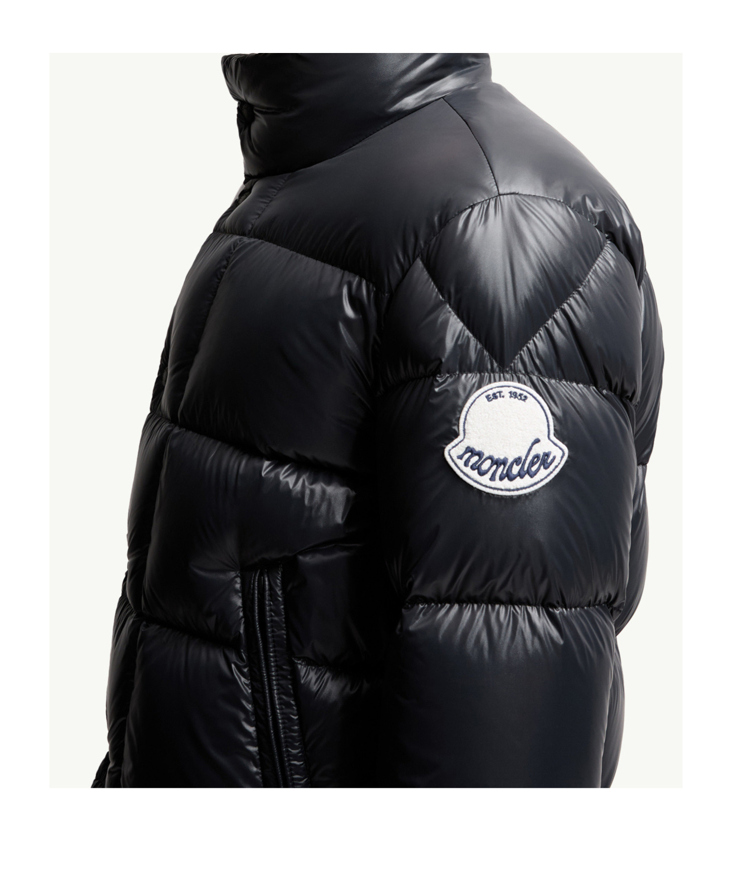 Moncler Men Tripiti Short Down Jacket Navy In Black
