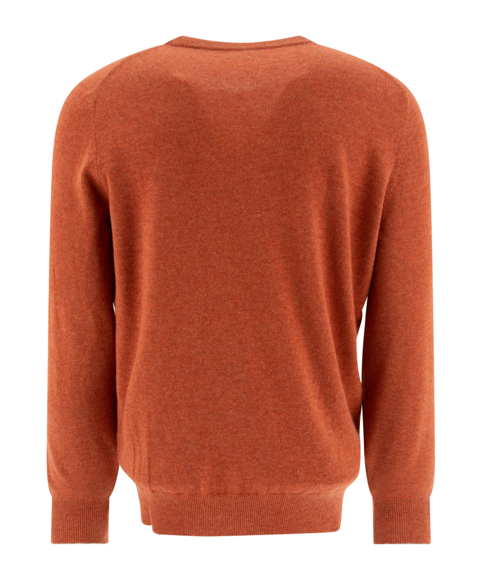 Brunello Cucinelli Long-sleeved Cashmere Sweater In Brown