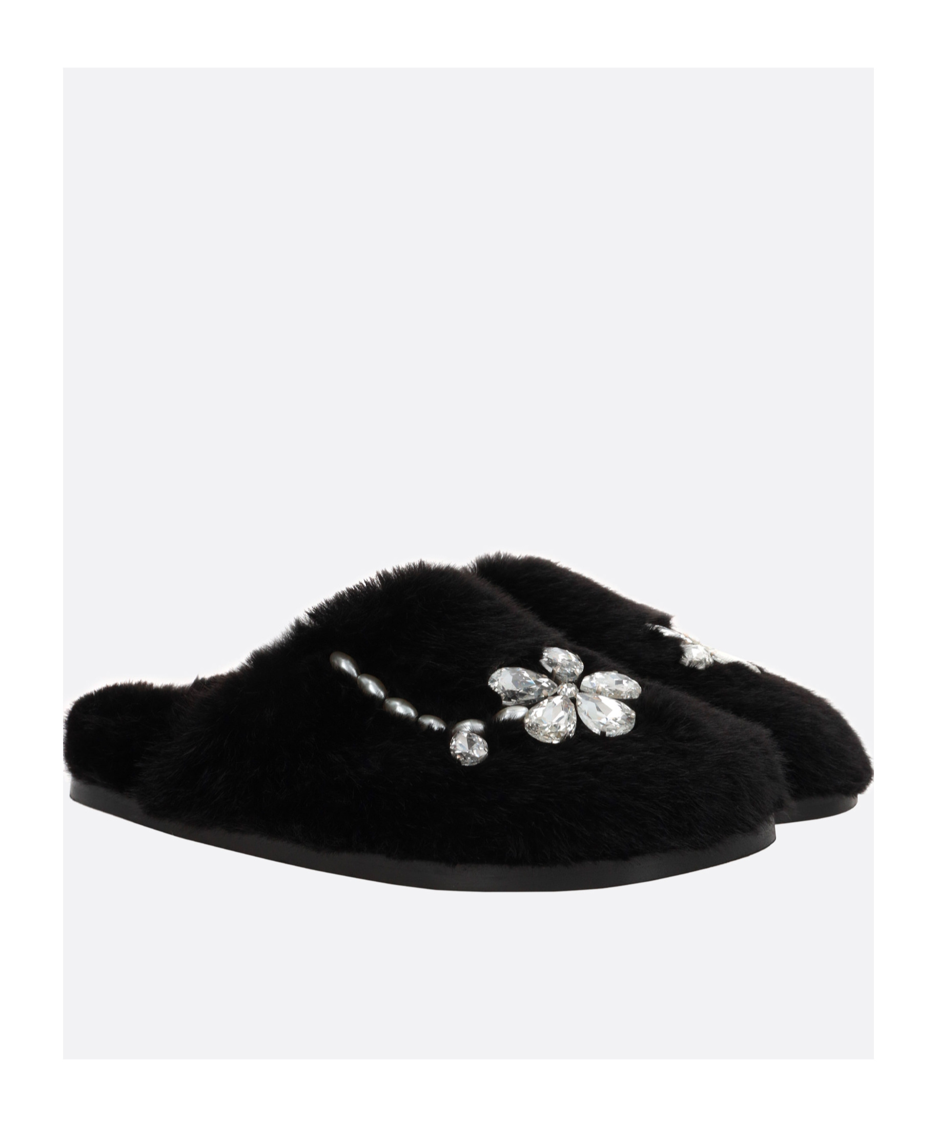 SIMONE ROCHA RHINESTONE-EMBELLISHED SLIPPERS