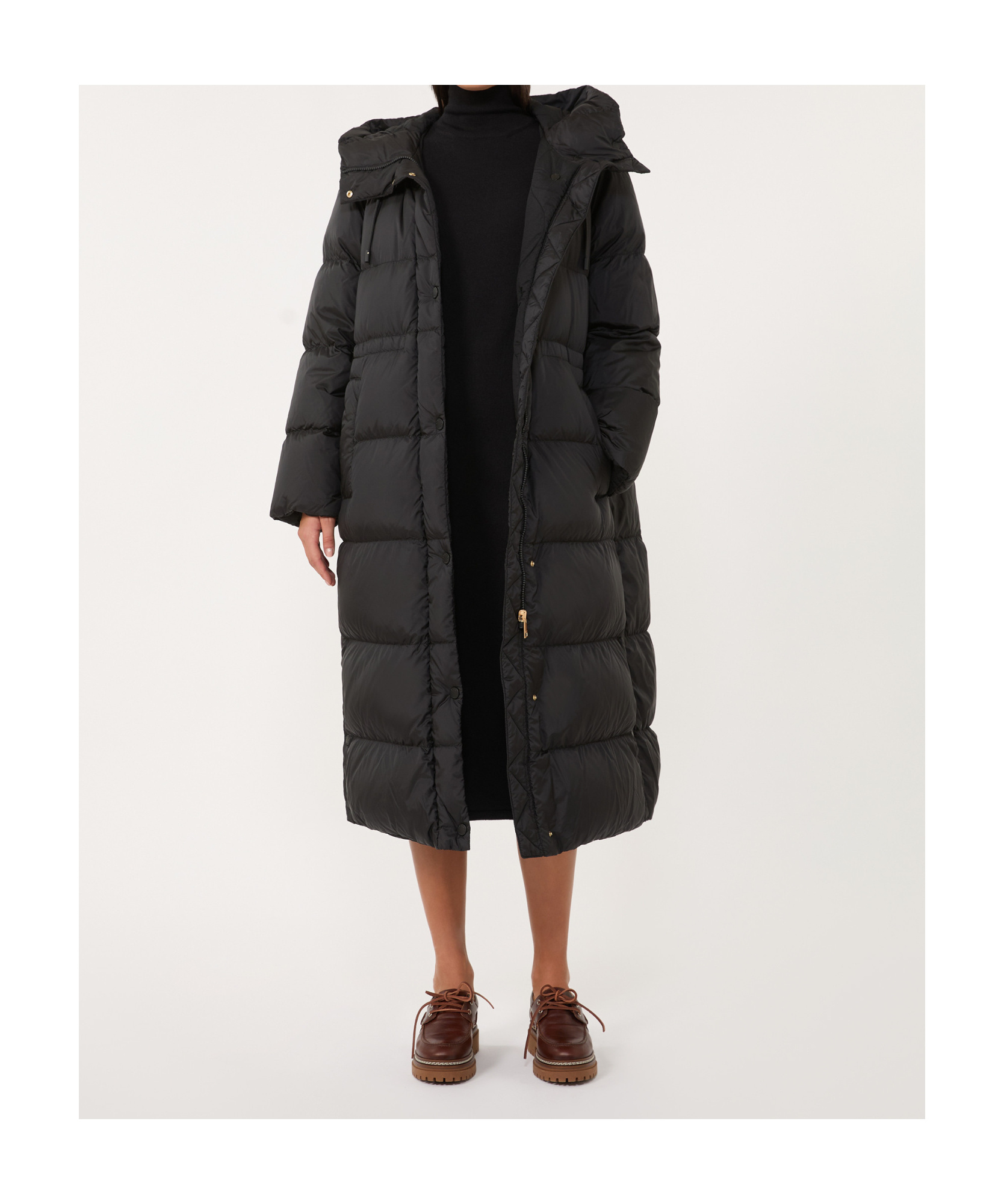 Weekend Max Mara Long-sleeved Cotton Jacket In Black