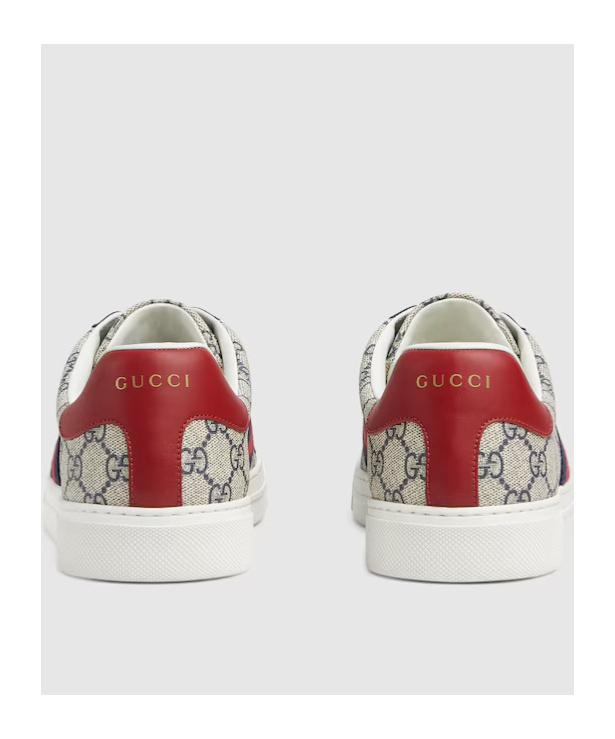 Gucci Ace Sneakers With Web In White