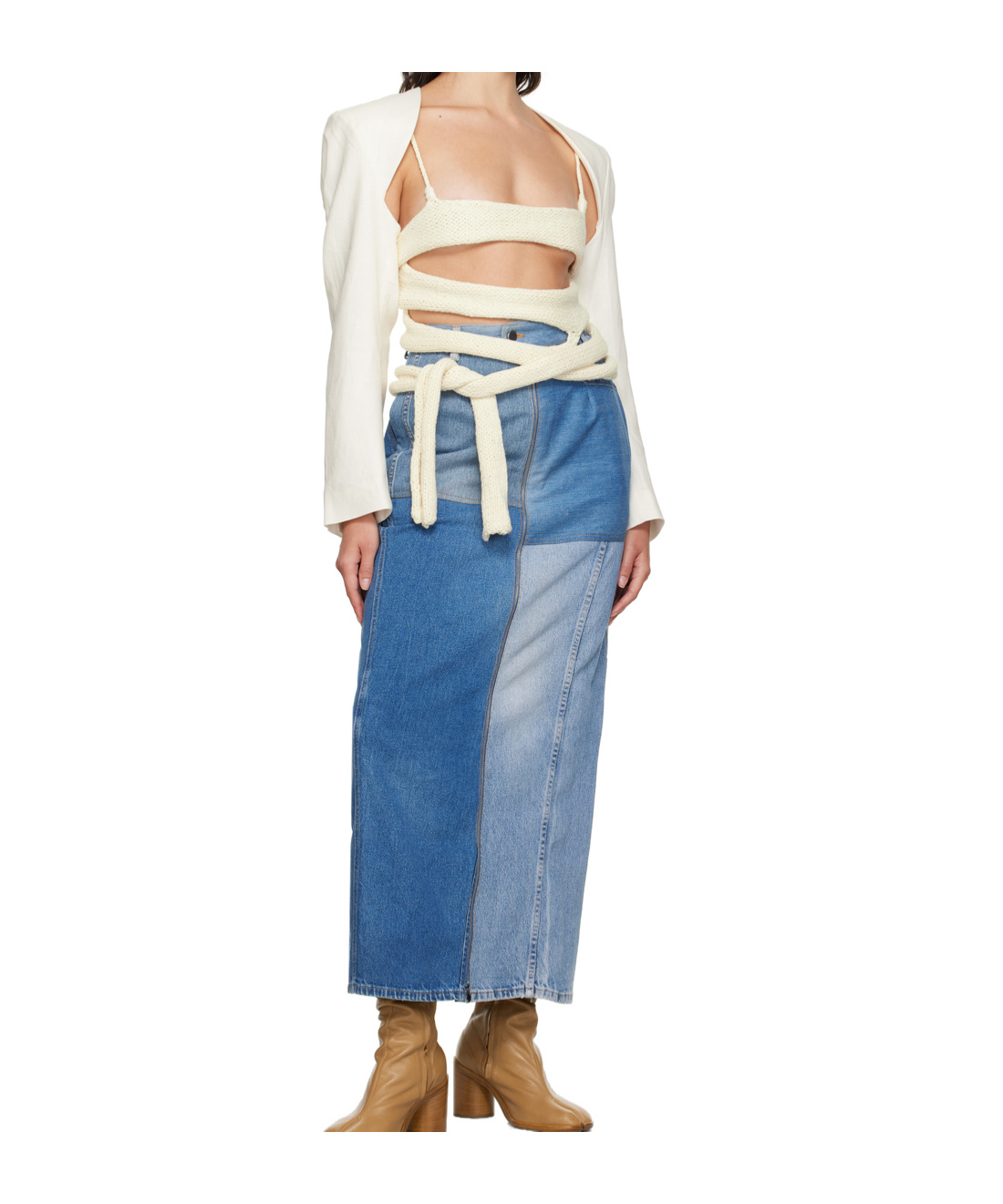 Shop Niccolò Pasqualetti Patta Denim Skirt