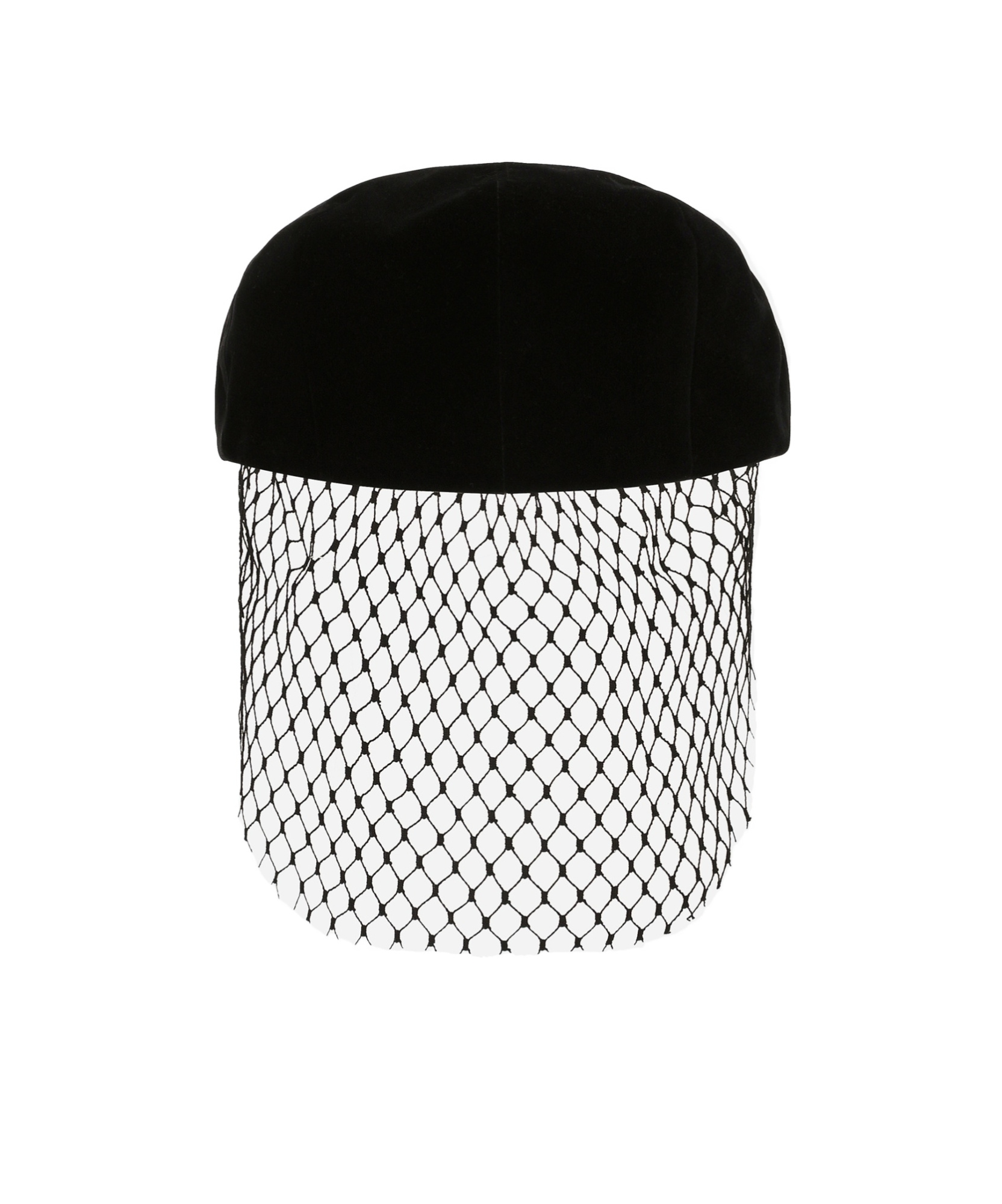 Dolce & Gabbana Cut-out Detailing Silk Blend Hat In Black