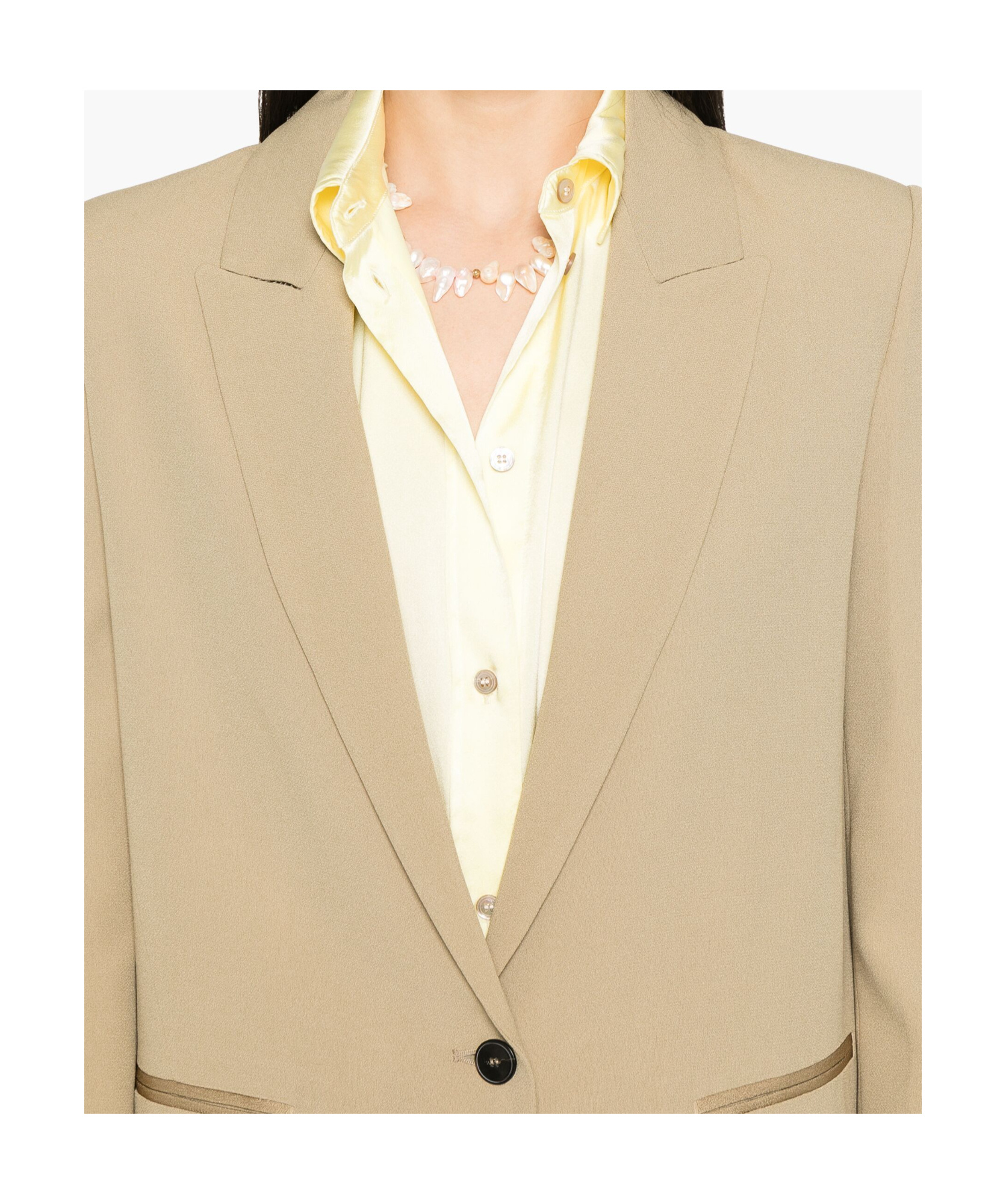 Forte Forte Single-breasted Blazer Jacket In Nude