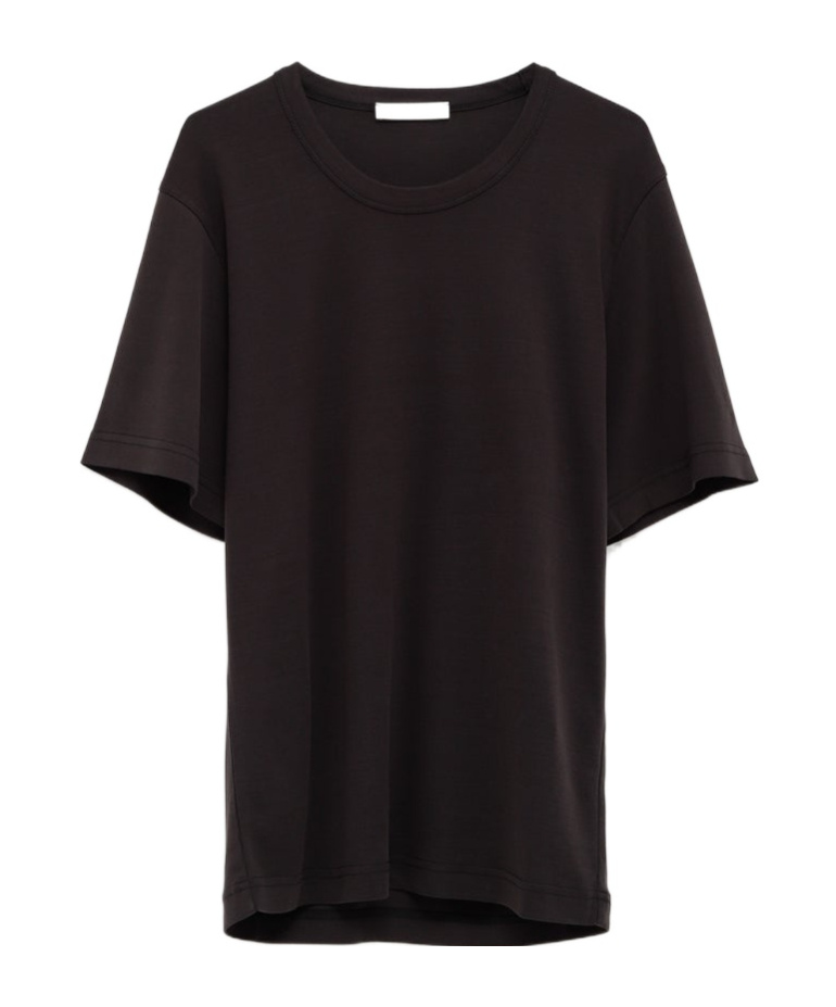 Lemaire Short-sleeve Crew-neck Top In Black