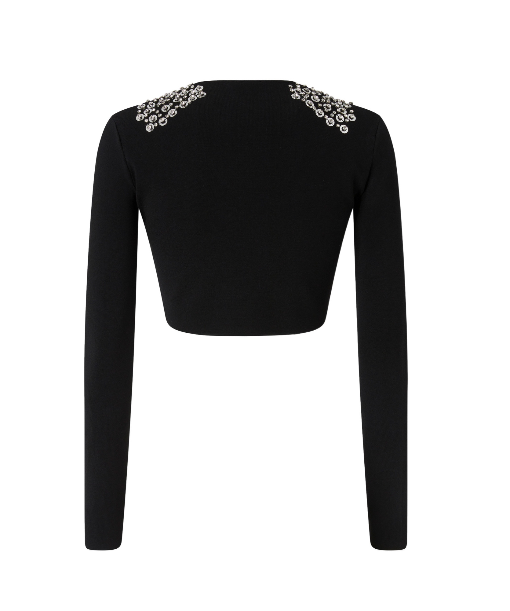 Pinko Sequin And Crystal Sweater In Black