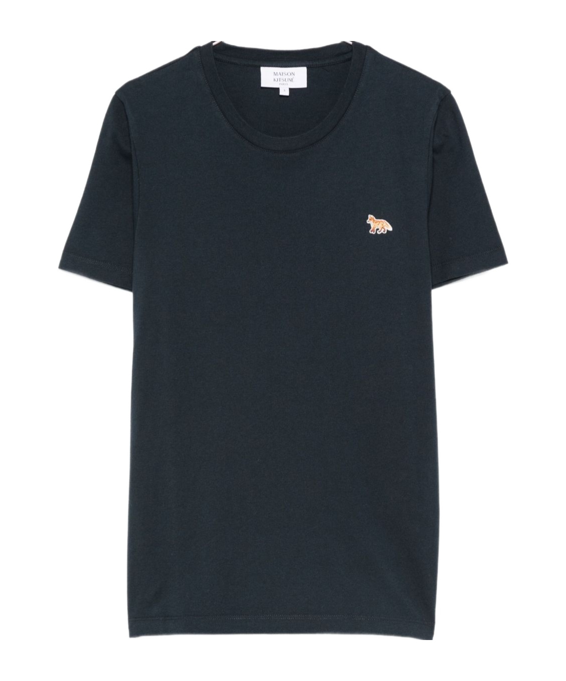 Maison Kitsuné Fox-appliqué T-shirt In Blue