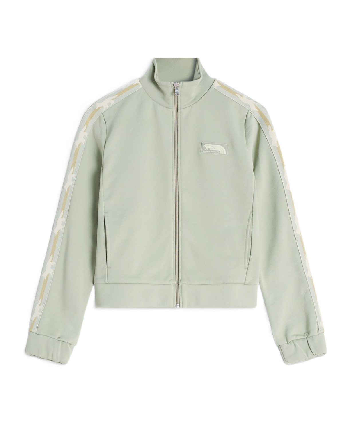 Maison Kitsuné Flash Fox Zipped Blouson In Green