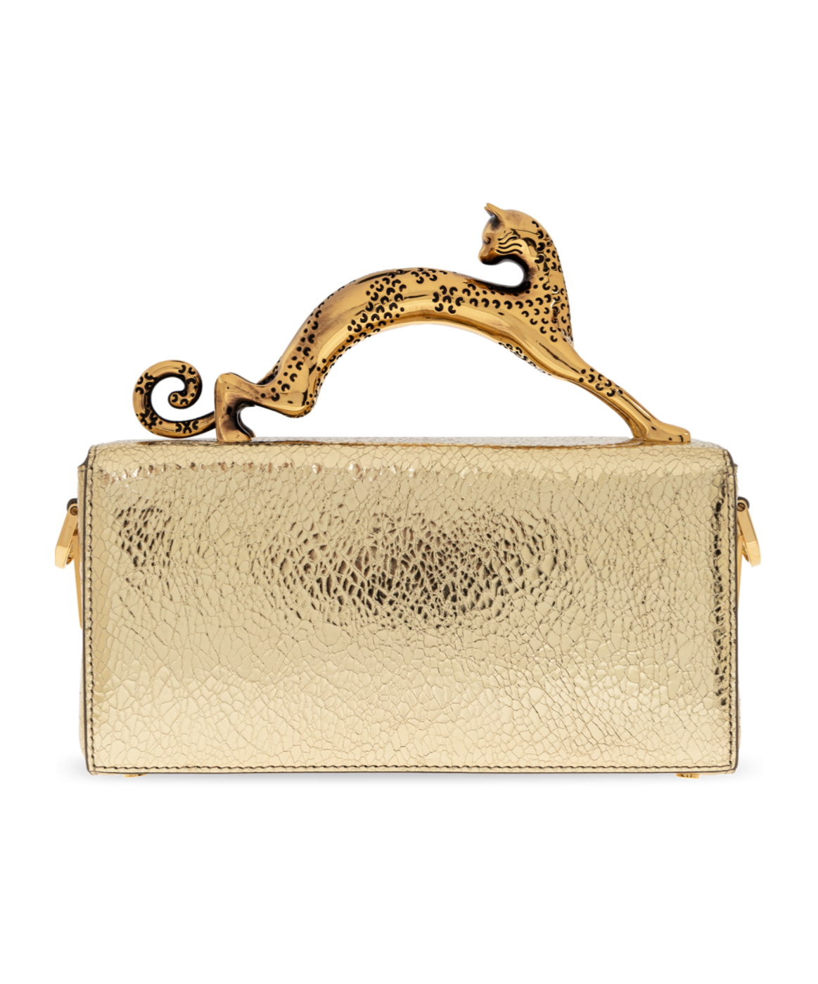 Shop Lanvin Nano Pencil Cat Mini Bag In Nude