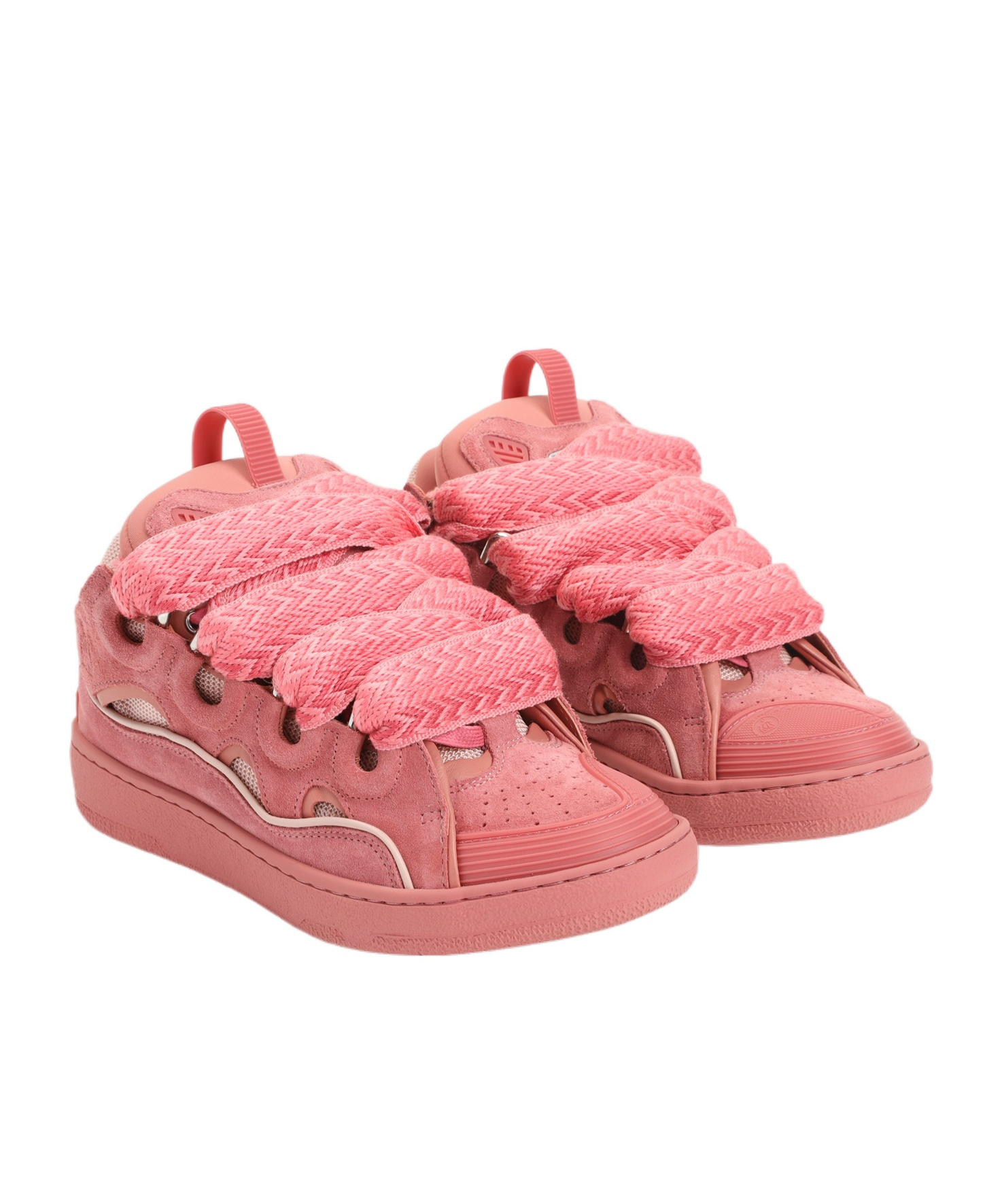 Lanvin Leather Sneakers With Unique Lacing System