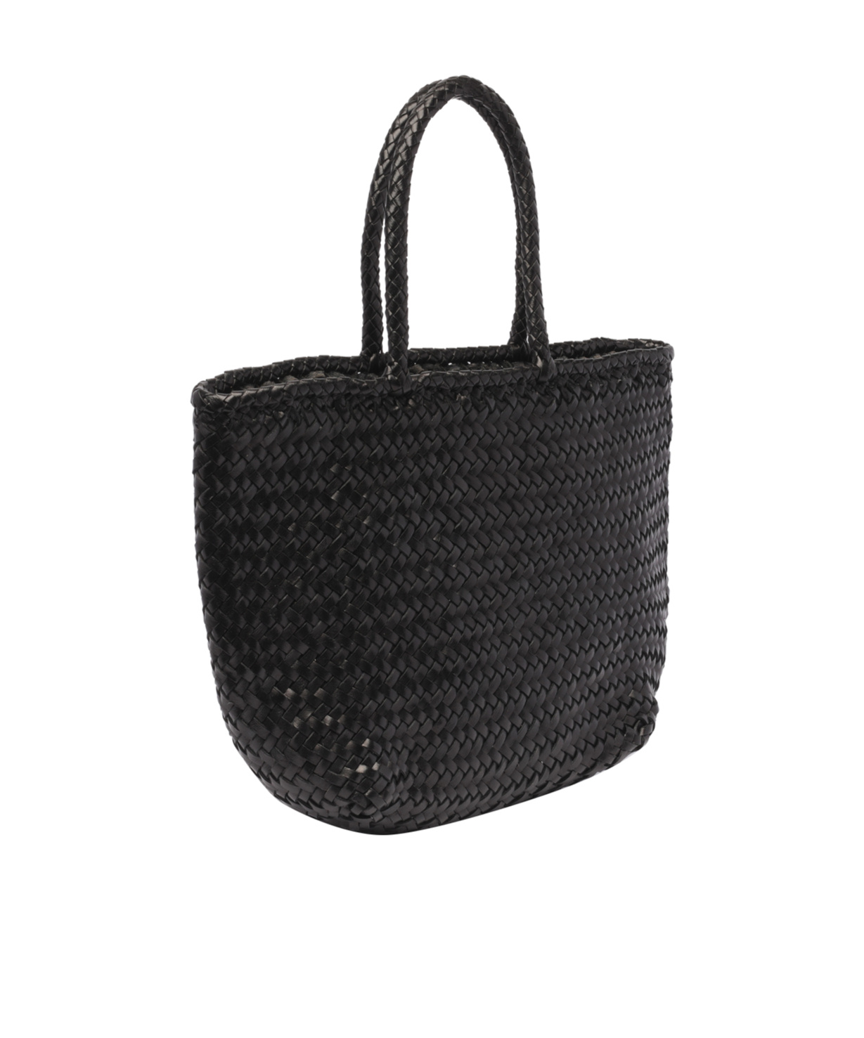 Dragon Diffusion Woven Texture Tote Bag With Dual Handles In Black