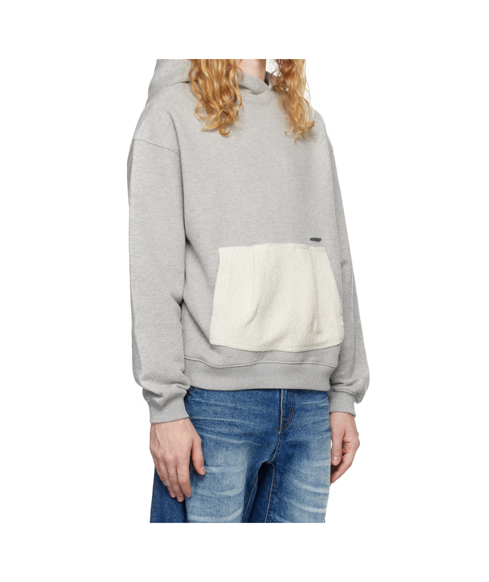 Ader Error Long-sleeved Sweater In Gray