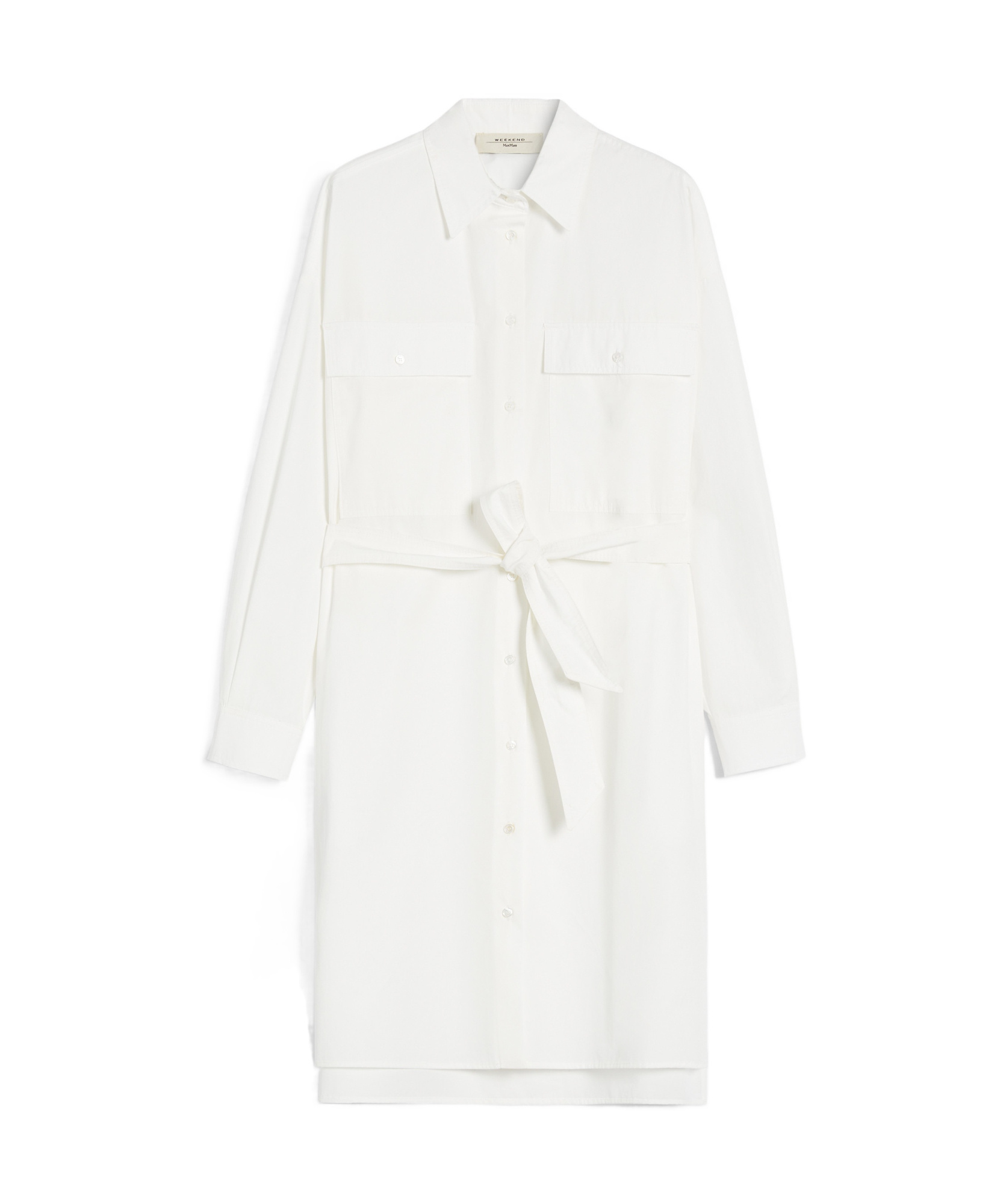 Weekend Max Mara Poplin Shirt Dress In White