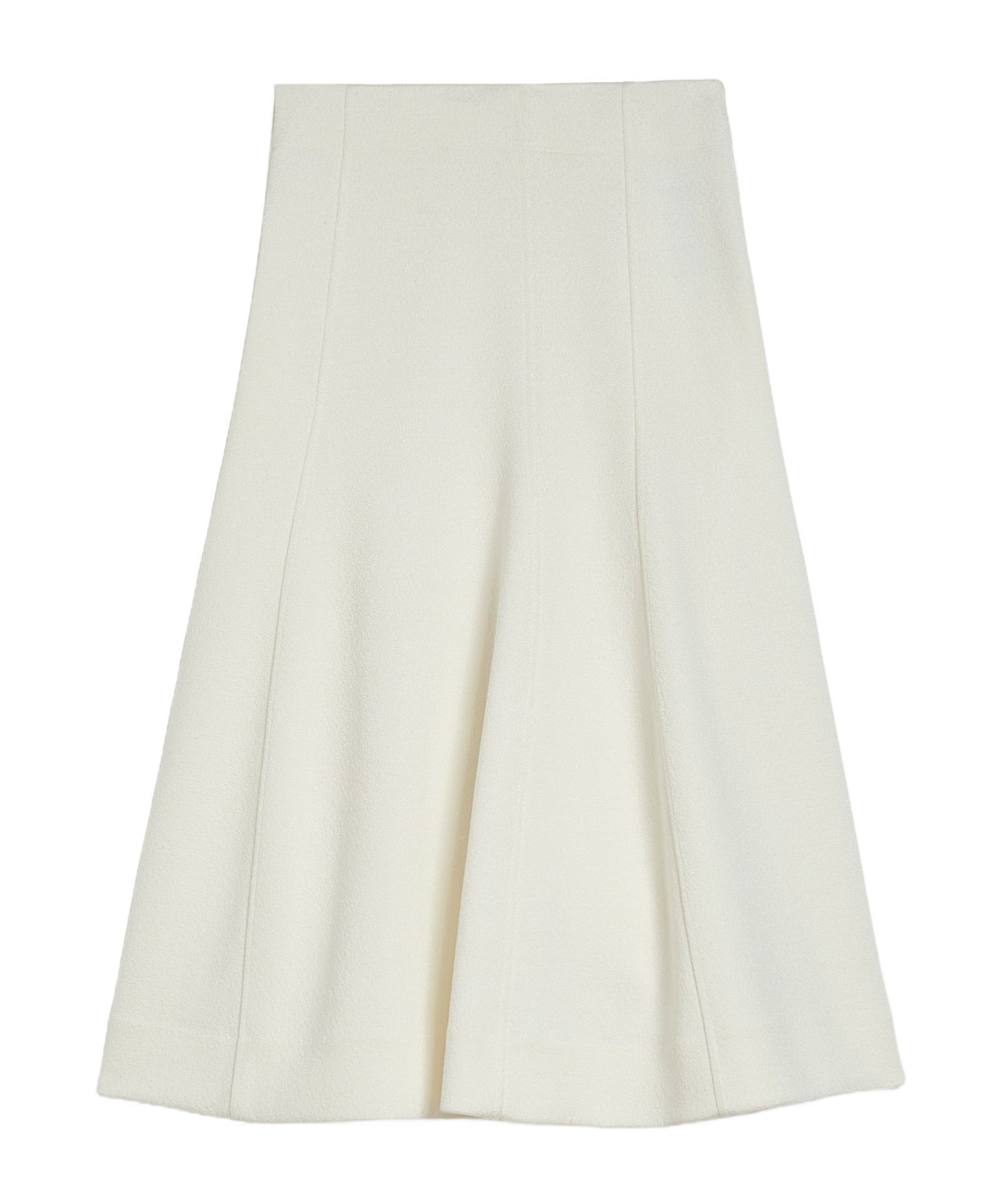 Jil Sander Flared A-line Midi Skirt In White
