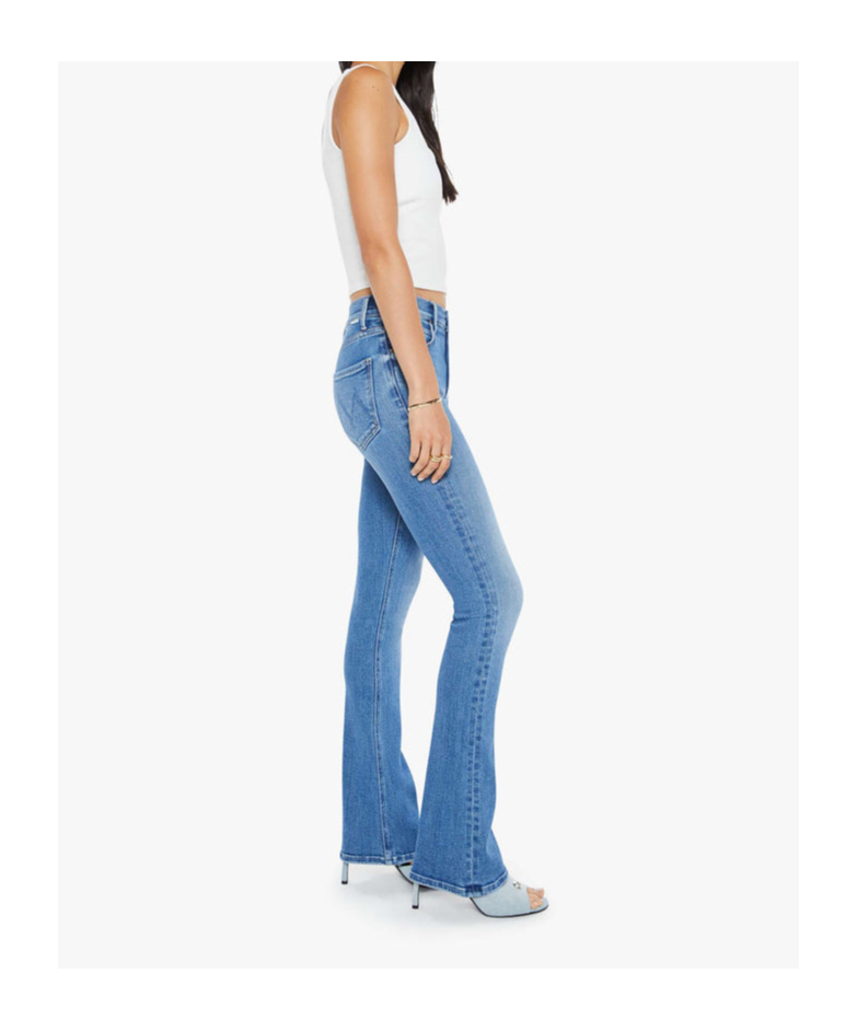 Mother The Insider Sneak High-waisted Bootcut Jeans In Loafers And Lassos
