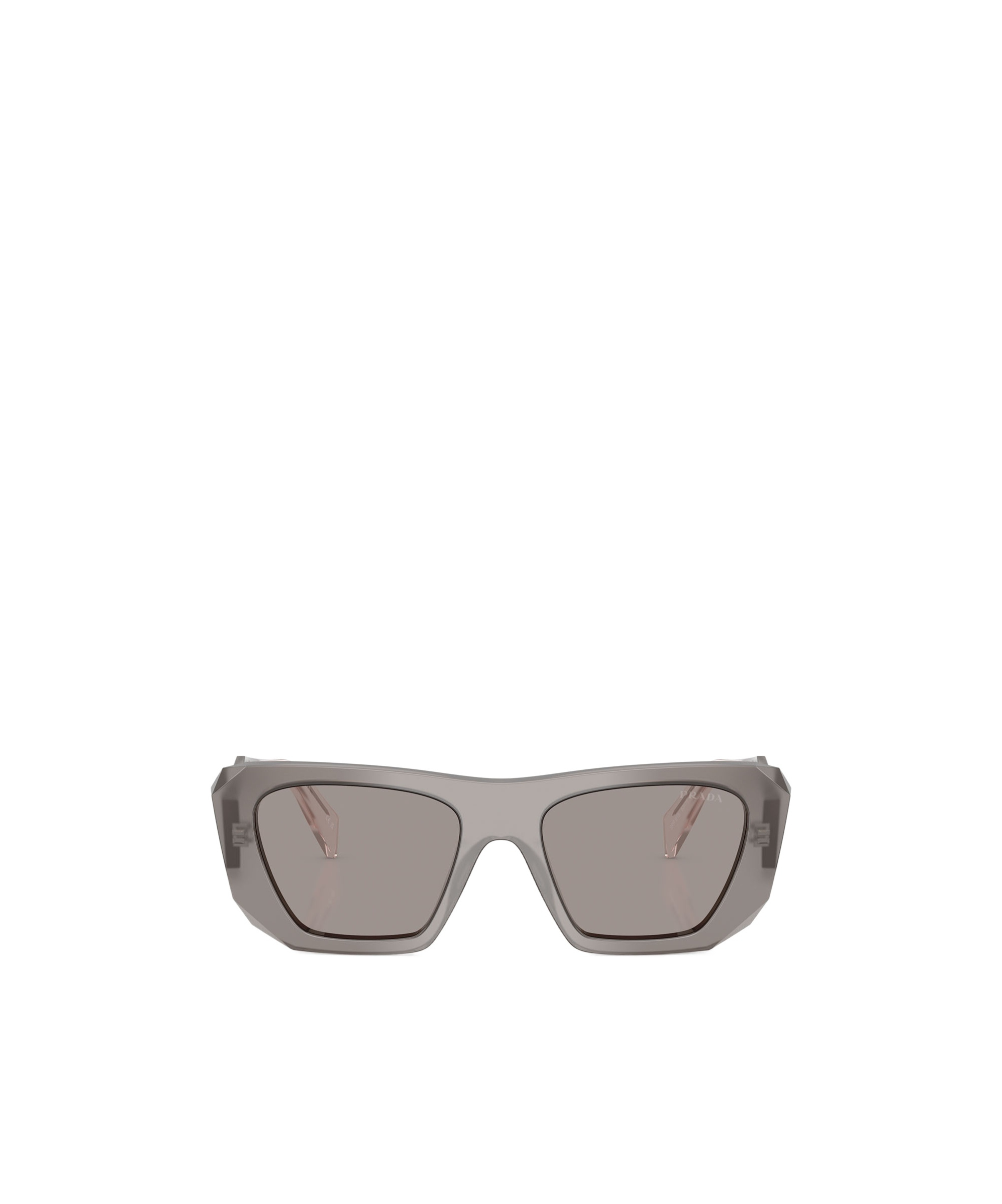 Prada Eyewear Rectangular Frame Sunglasses In Gray