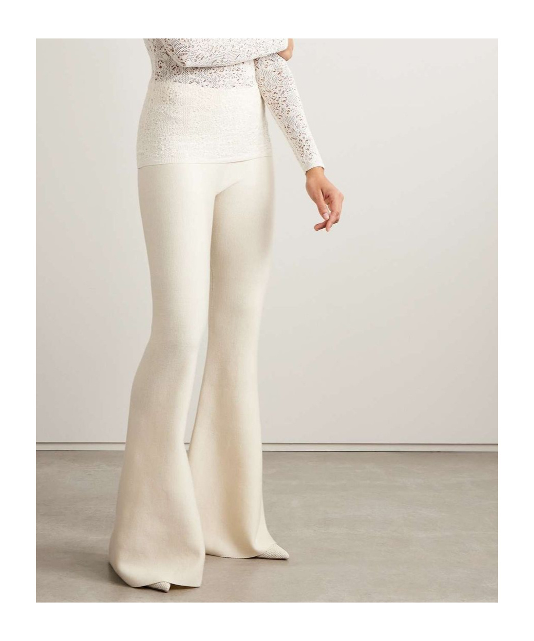Gabriela Hearst Flared Casual Pants In White