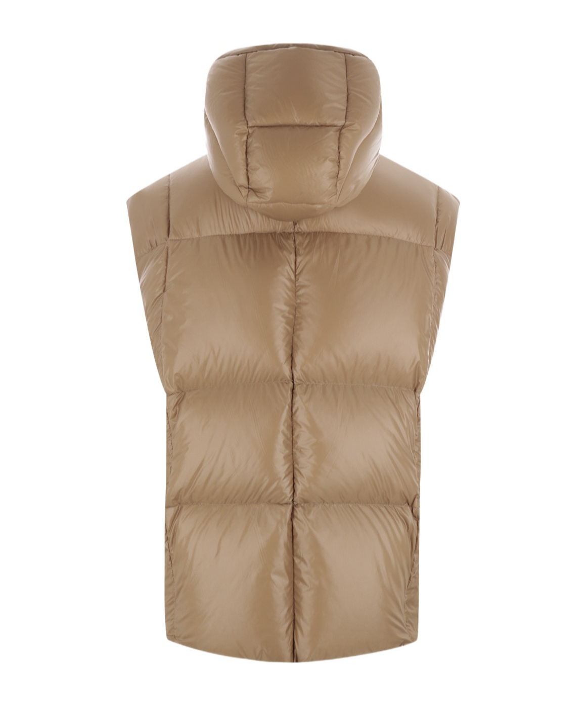 Jil Sander Sleeveless Padded Jacket In Brown