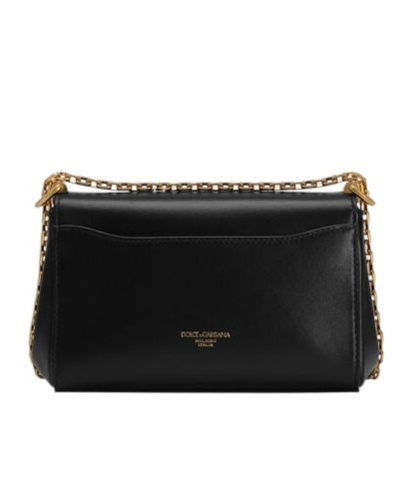 Dolce & Gabbana Marlene Mini Leather Shoulder Bag In Black