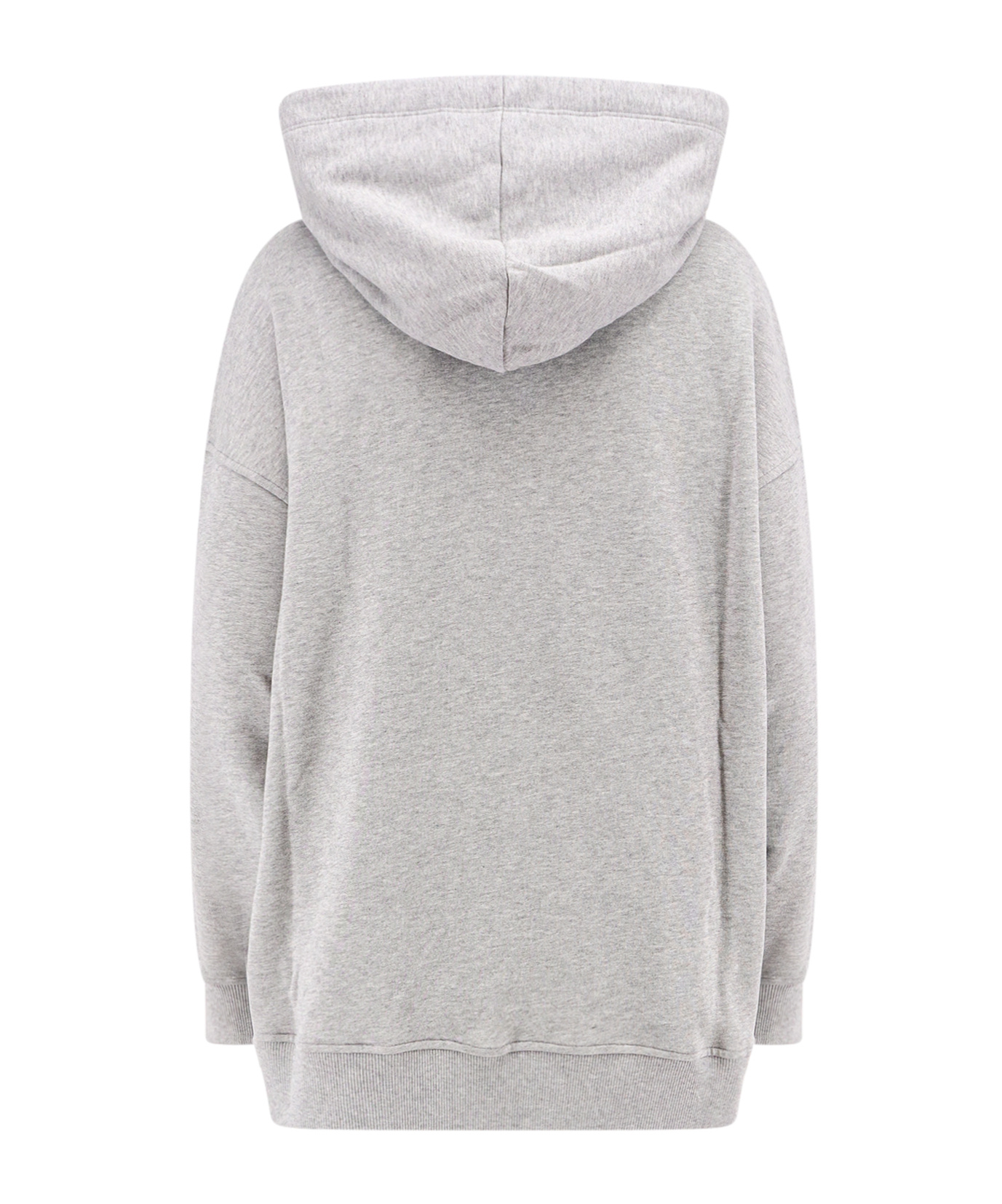 Shop Valentino Vgold-detail Hoodie In Gray