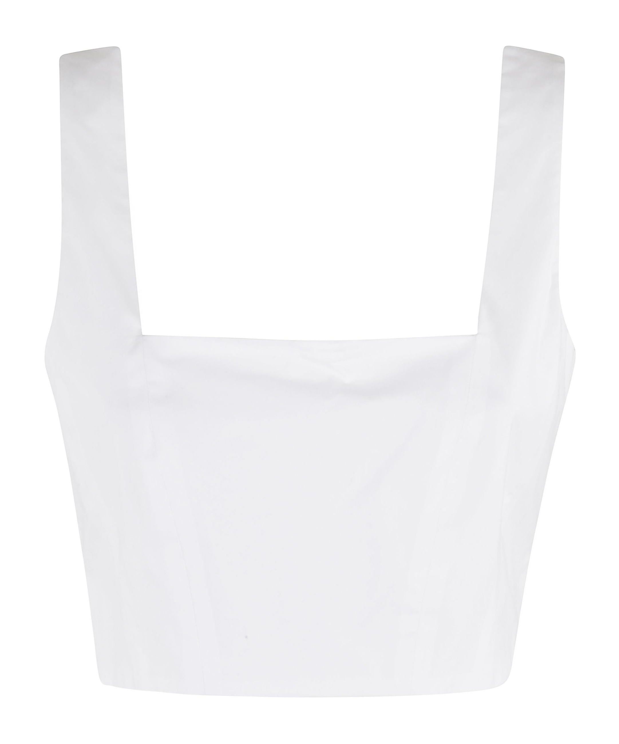 FEDERICA TOSI SQUARE-NECK CROPPED TOP