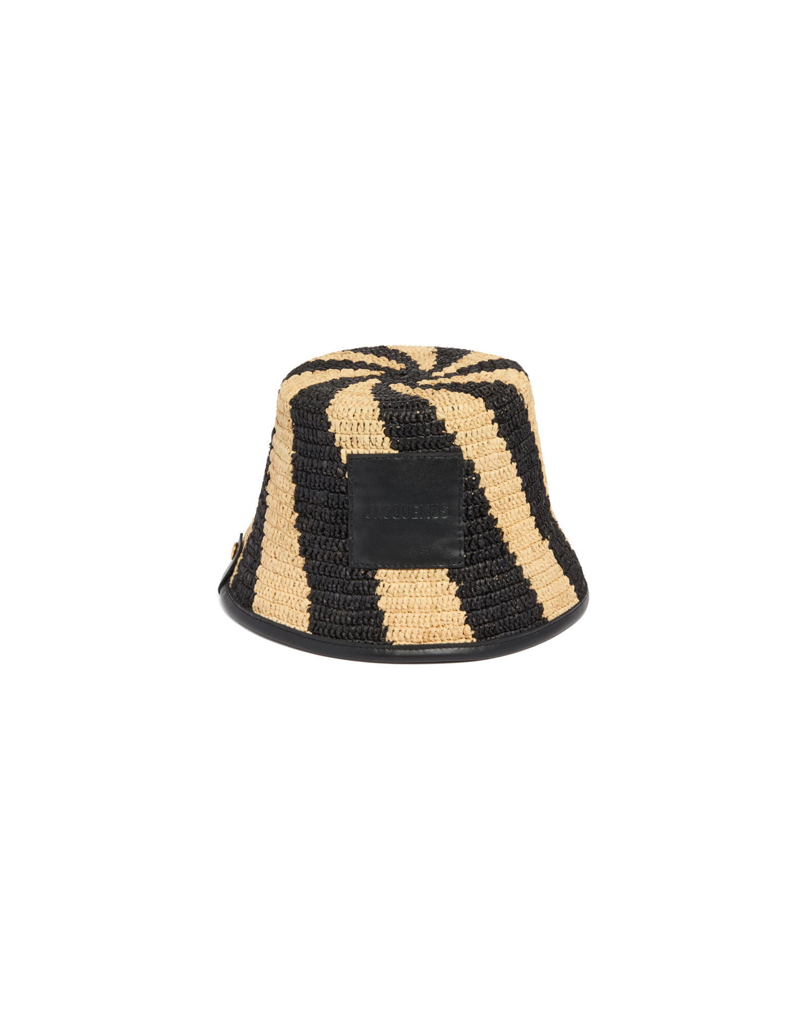 Jacquemus 'soli' Bucket Hat Contrast Trim In Black