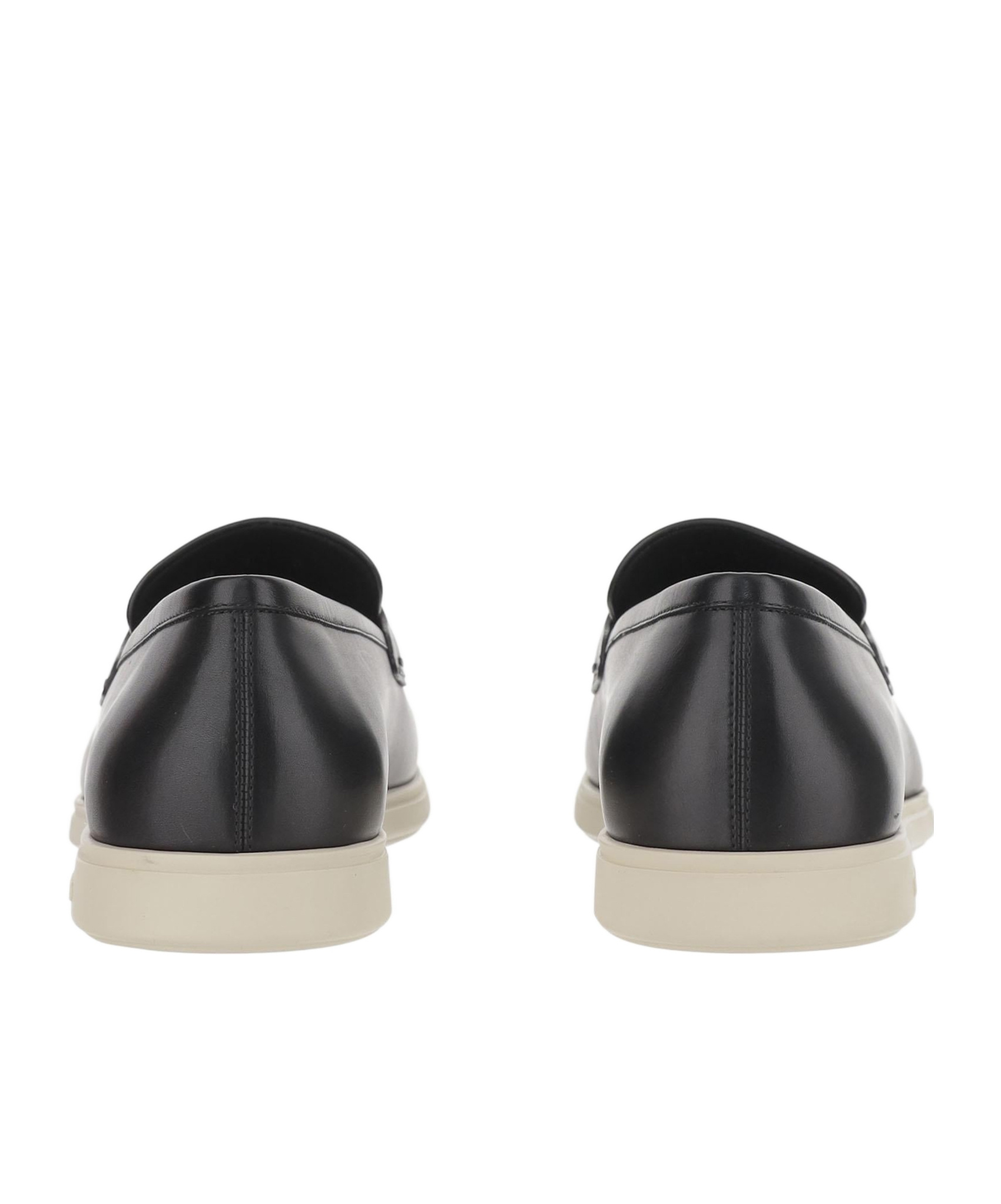 Ferragamo Man Loafers Black Size 8.5 Calfskin In Black