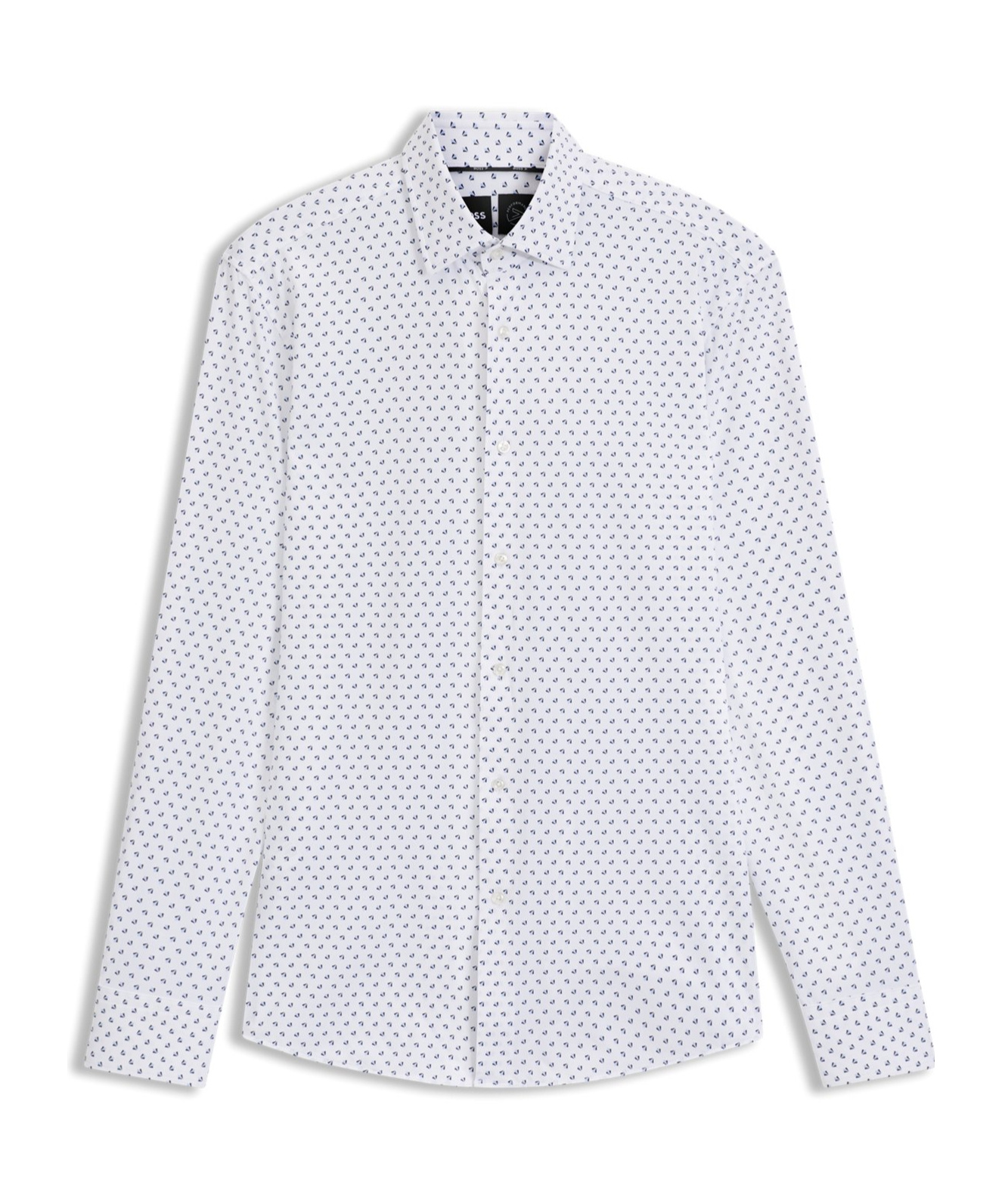 Hugo Boss Slim-fit Shirt In Italian-made Performance-stretch Fabric