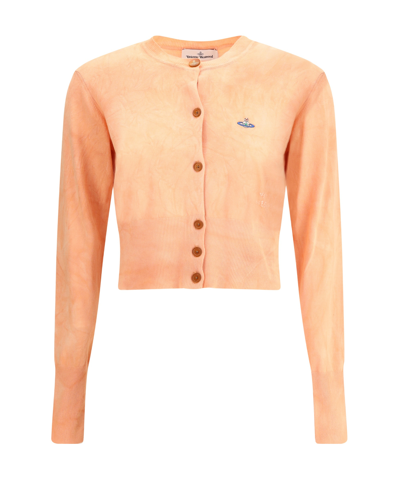 Vivienne Westwood Cropped Bea Cardigan In Nude