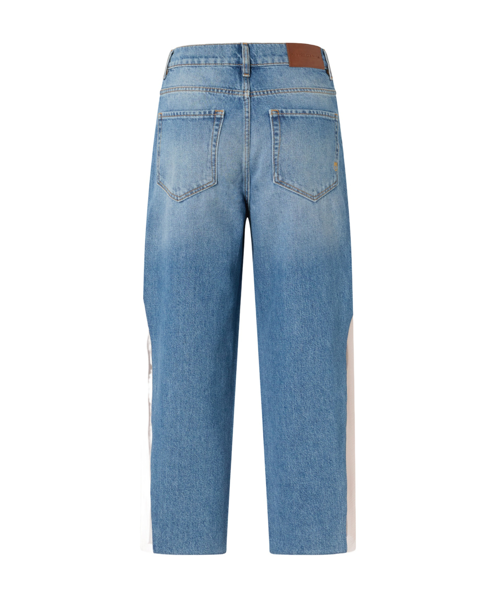 Shop Pinko Wide-leg Jeans In Blue