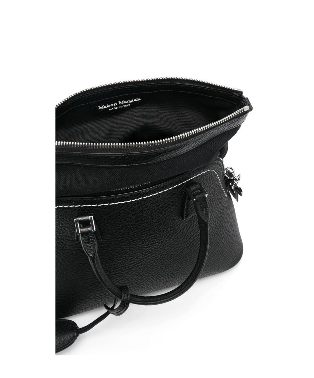 Maison Margiela 5ac Classique Micro Leather Handbag In Black